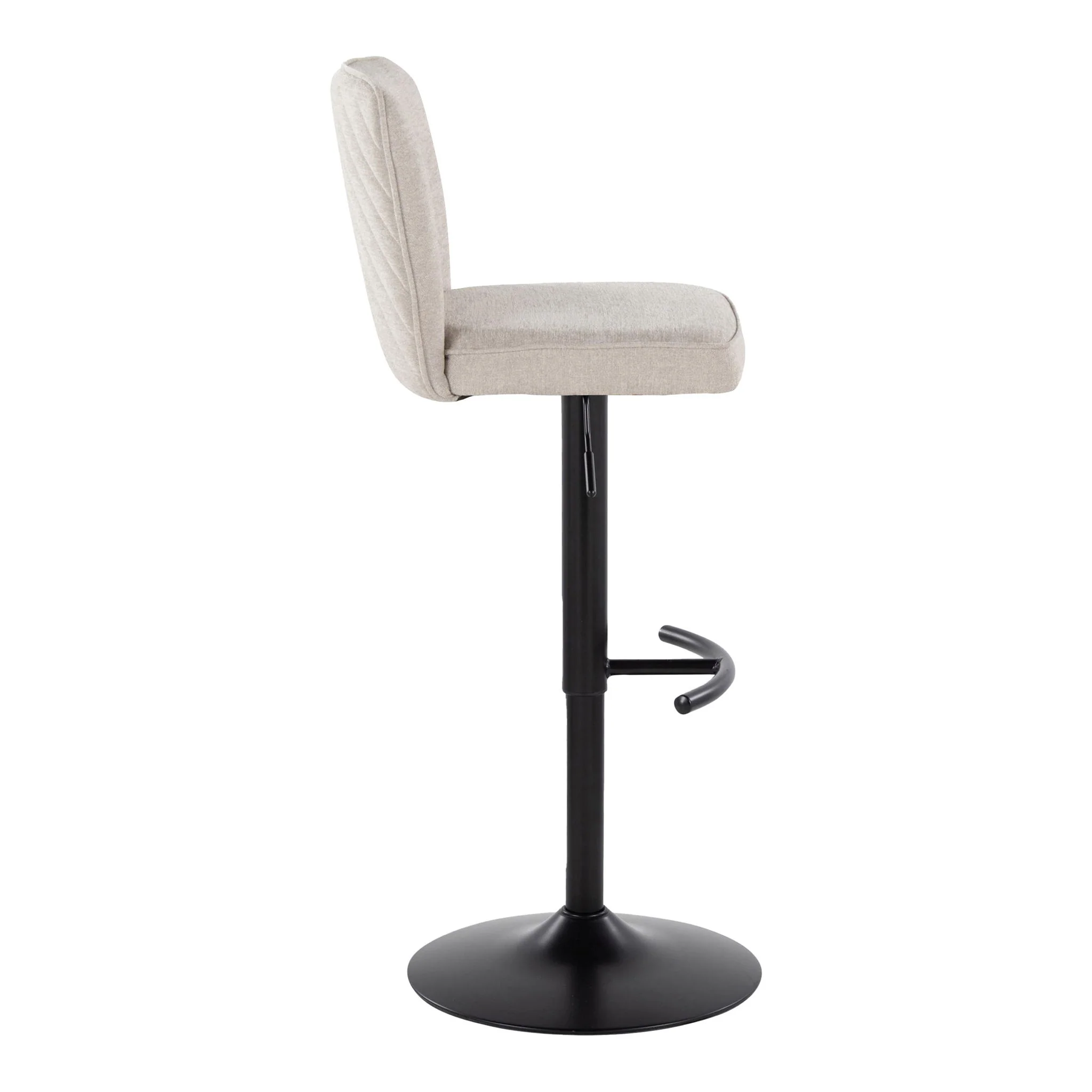 Henry - Contemporary Adjustable Barstool & Swivel With Rounded T Footrest (Set of 2) - Image 7