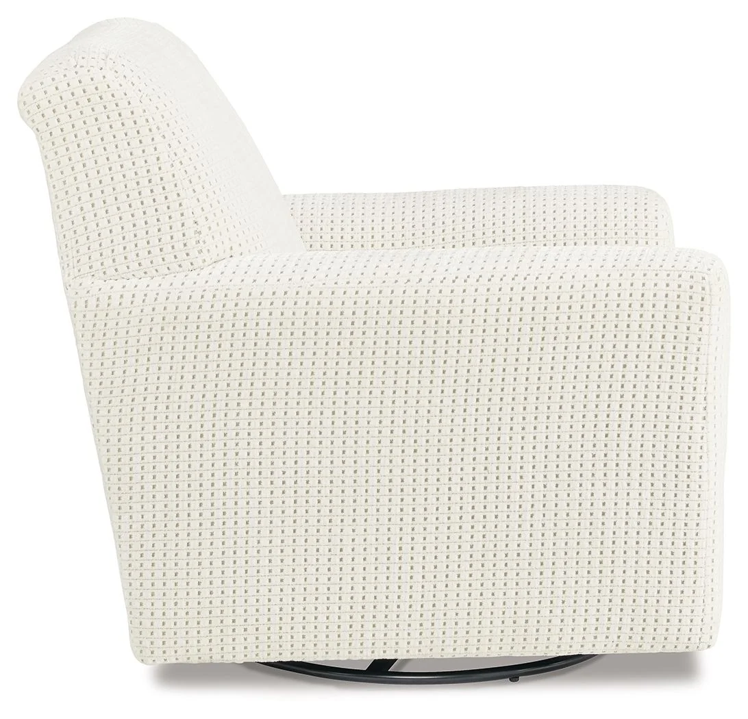 Herstow - Swivel Glider Accent Chair - Image 3