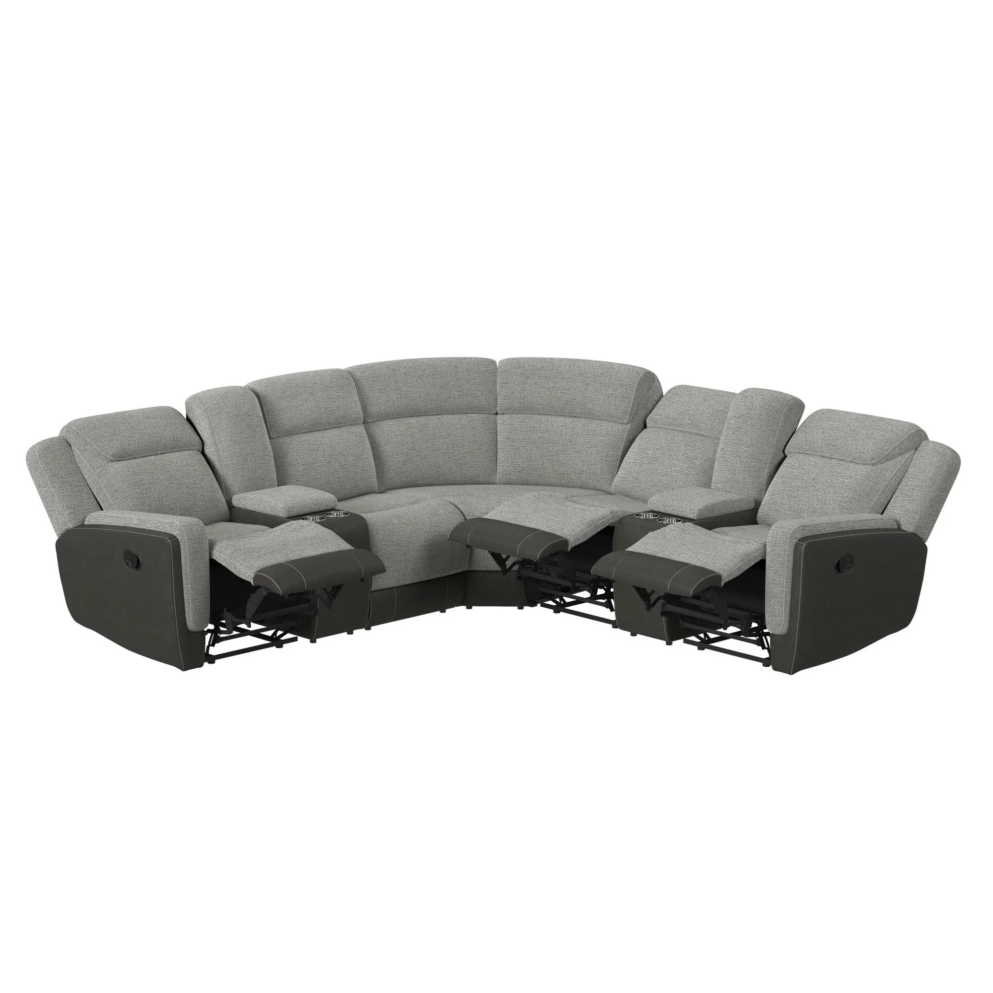 Hornet - 3 Piece Motion Sectional Set With Console And 2 Recliners - Image 3