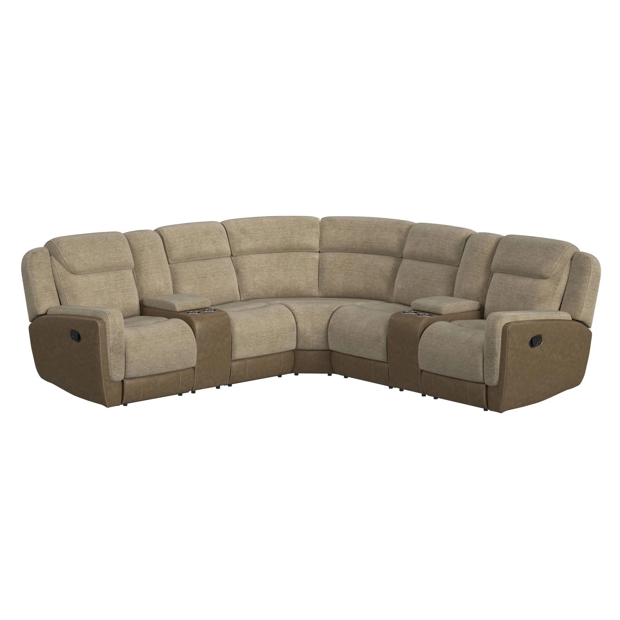 Hornet - 3 Piece Sectional Set With Console And 2 Recliners - Image 3