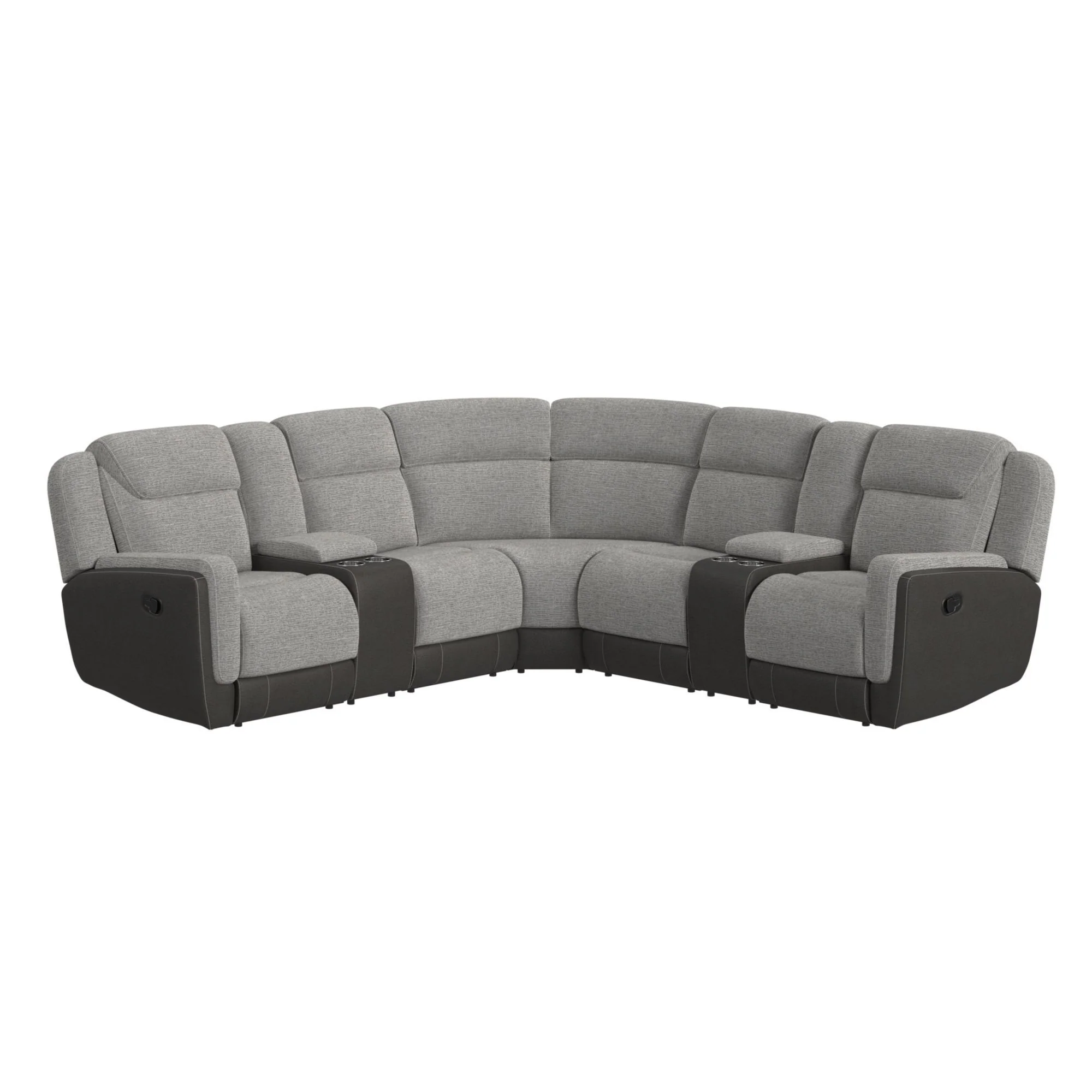 Hornet - 3 Piece Sectional Set With Console And 2 Recliners - Image 5