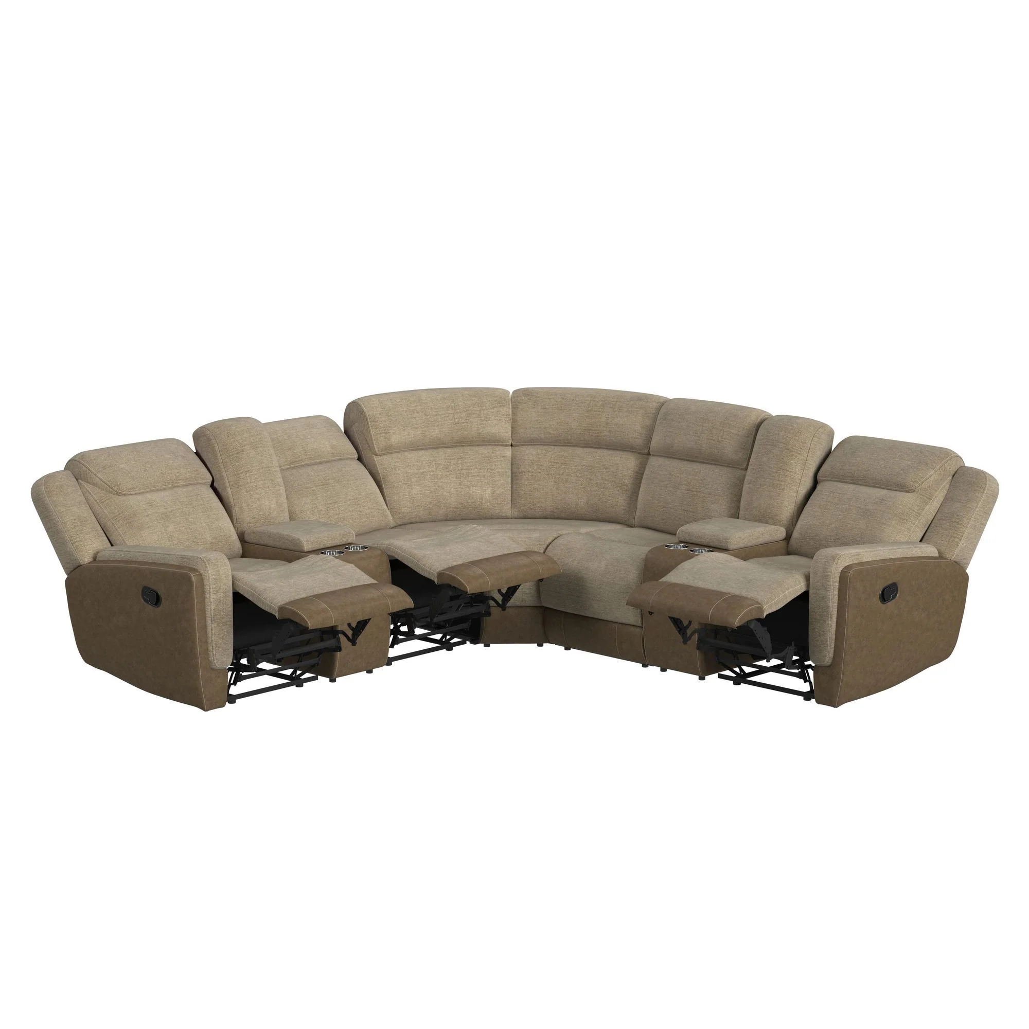 Hornet - 3 Piece Sectional Set With Console And 2 Recliners - Image 7