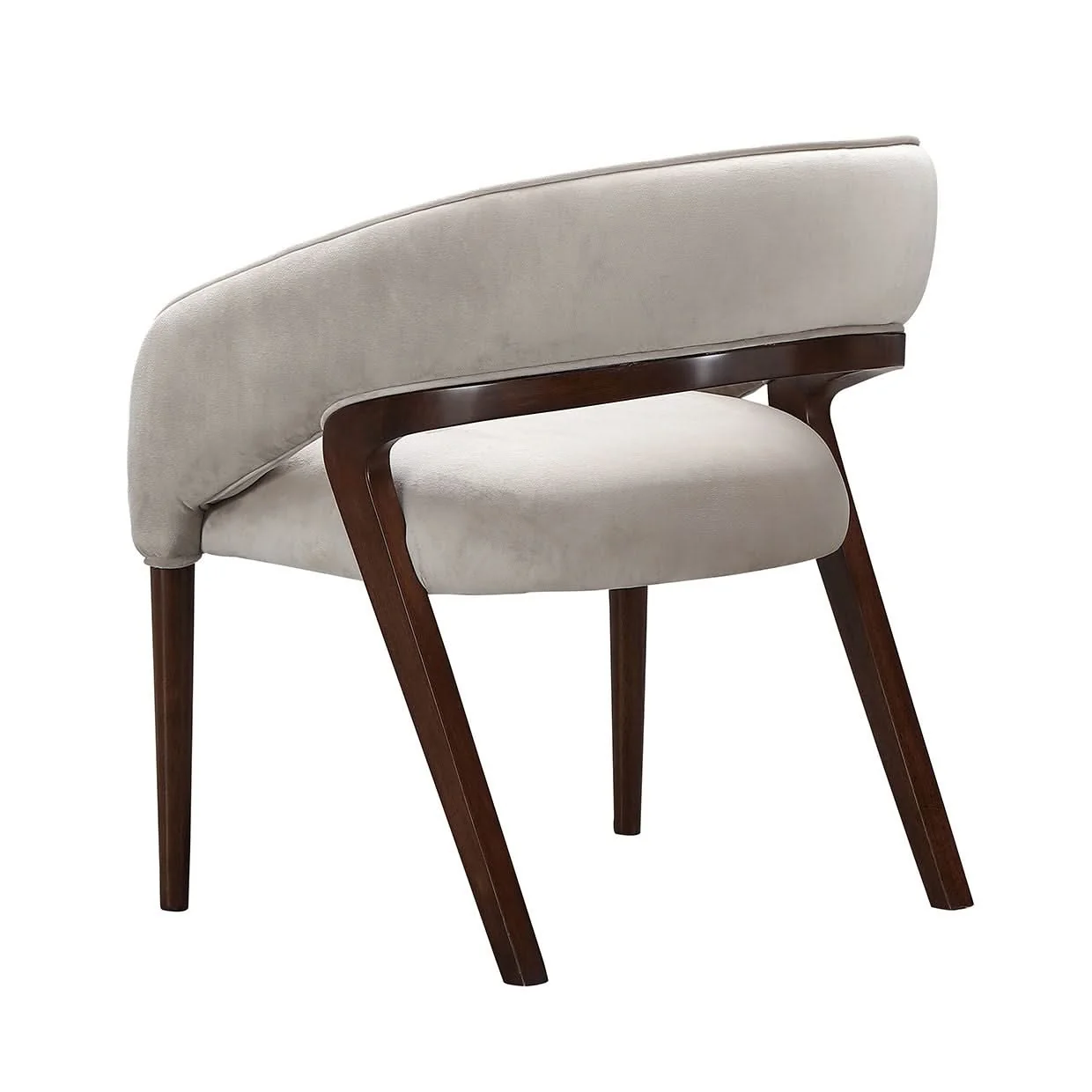 Houston - Vanity Chair - Porcini / Walnut - Image 4