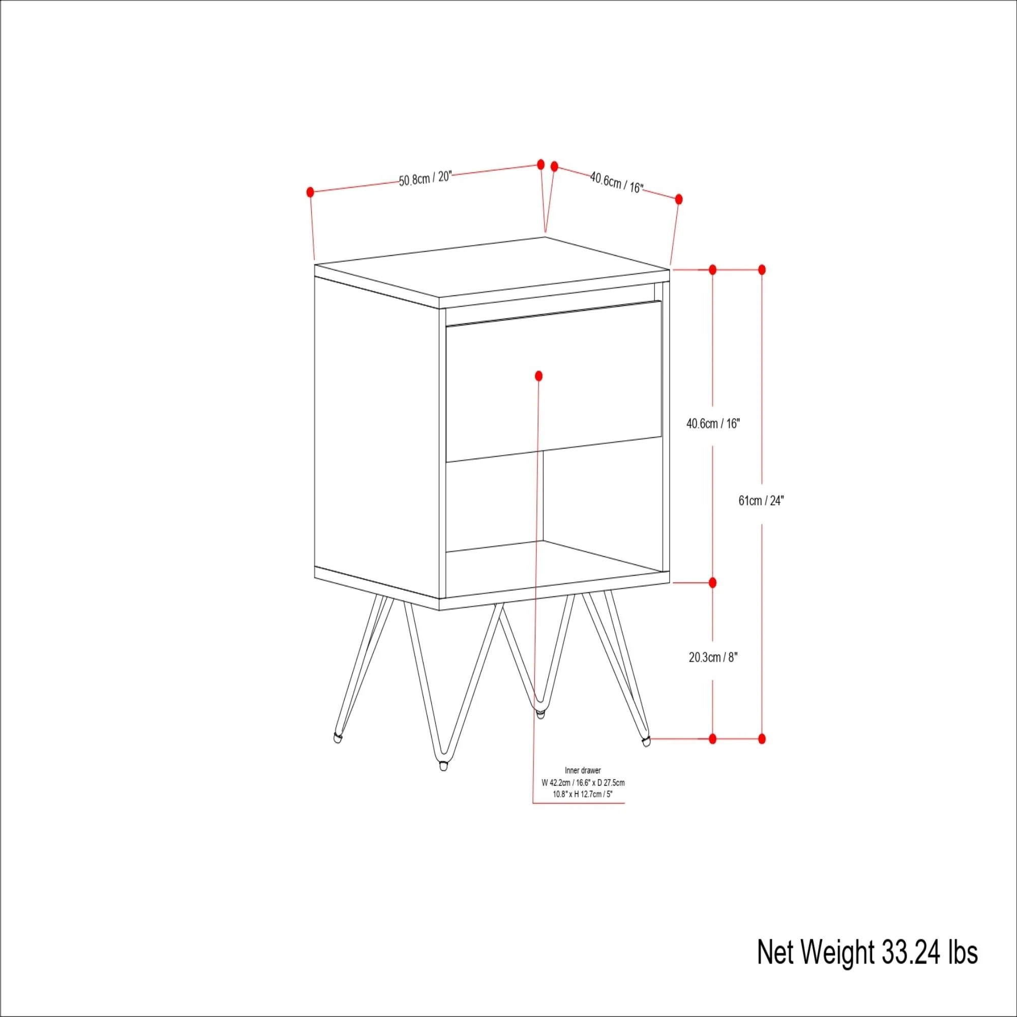Hunter - Nightstand - Natural - Image 2