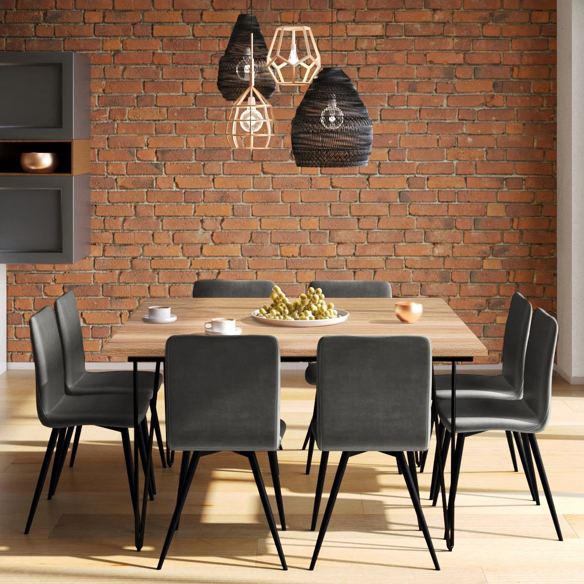 Hunter - Square Tabletop Dining Table - Image 4