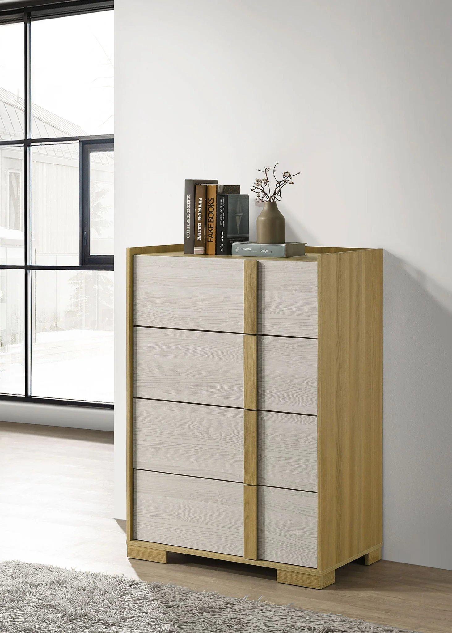 Hyland 4-drawer Chest of Drawers Natural - Image 3