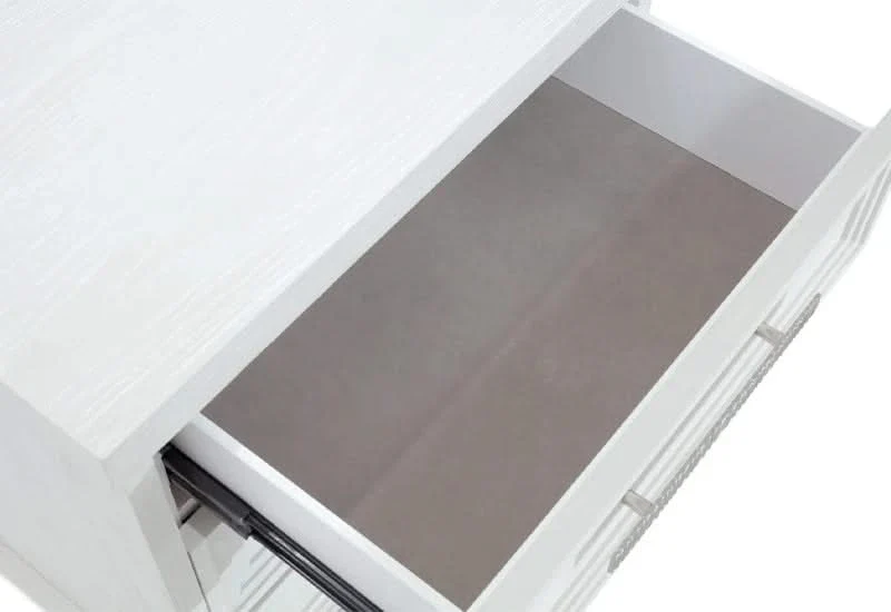Infinity White 3-Drawer Nightstand with Power Outlets & USB-C Charging - Image 3