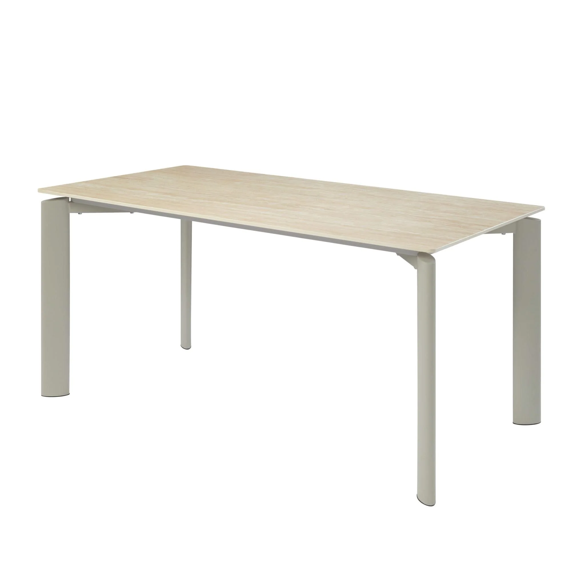 Ingram - Ceramic Top Dining Table - Light Gray - Image 2