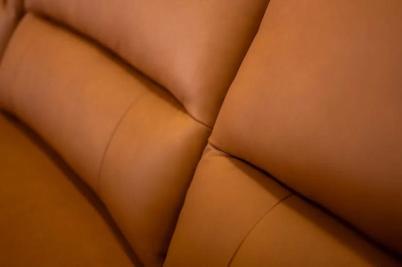Iona Saddle Leather 3 PC Modular Slider Sofa - Image 9