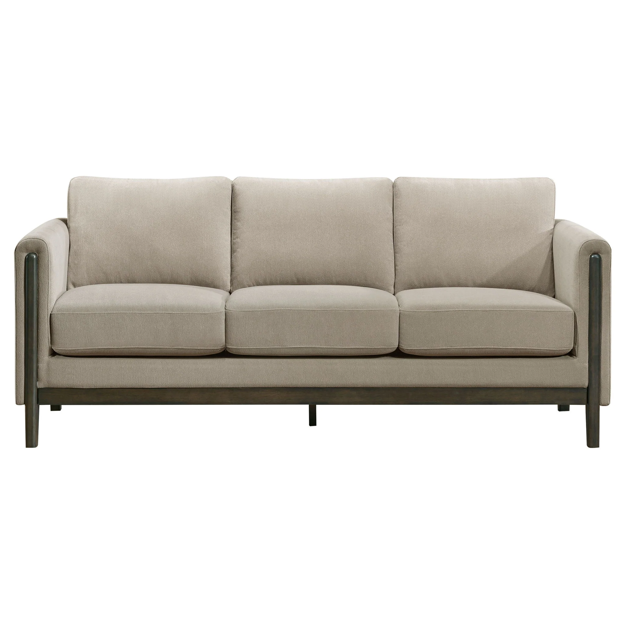 Islington 2-piece Upholstered Panel Arm Sofa Set Taupe - Image 4