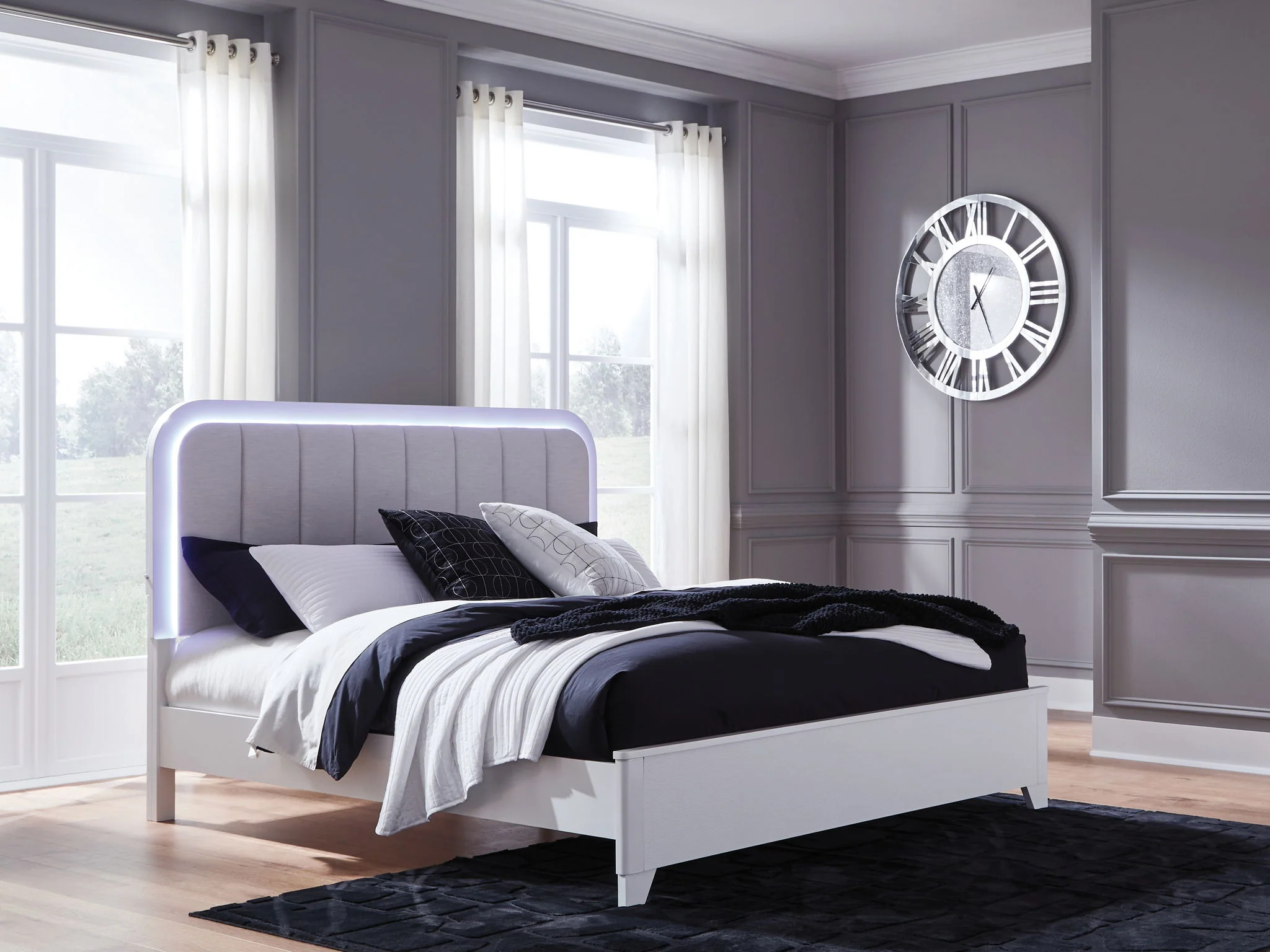 Jarlee - Upholstered Panel Bed - Image 2