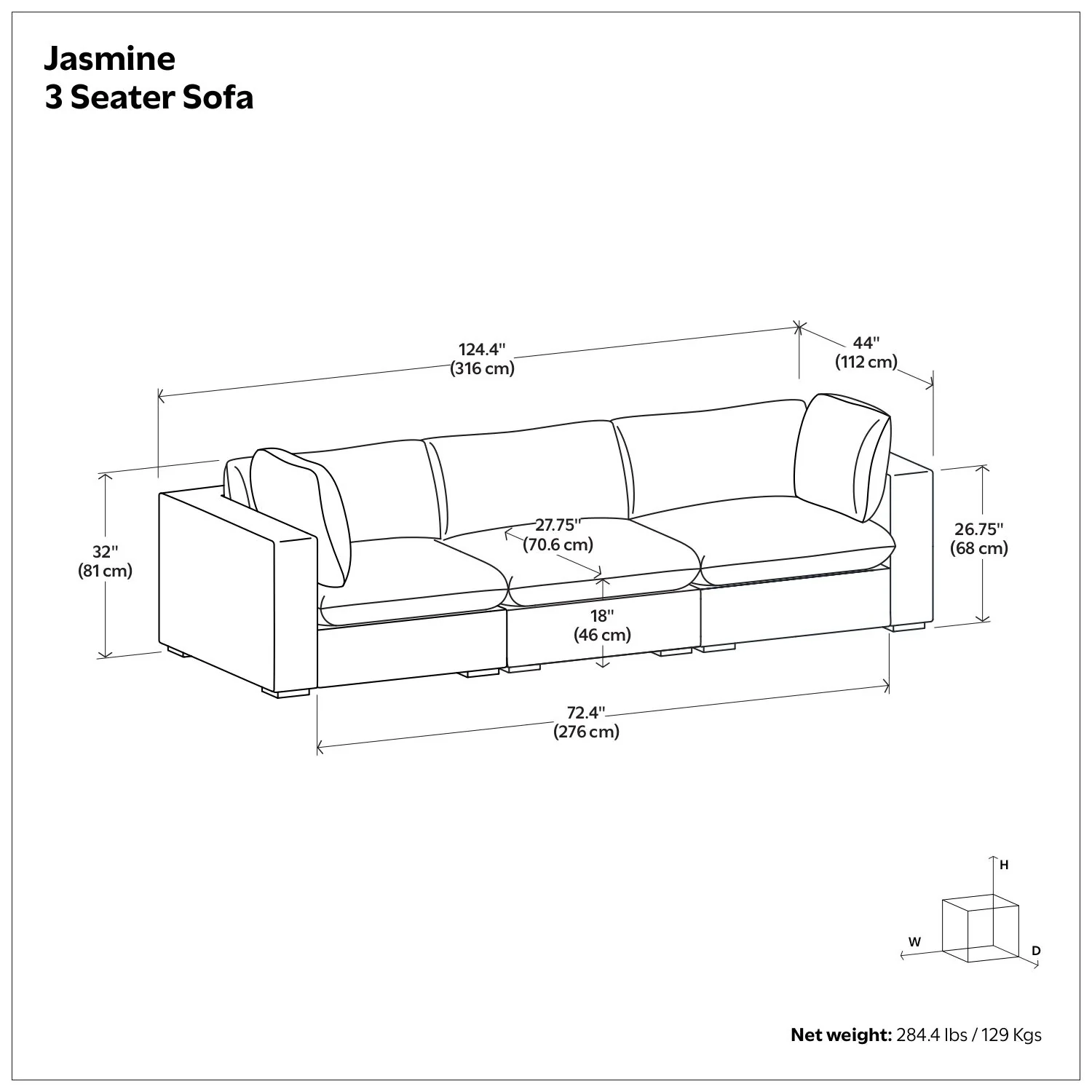 Jasmine - Handcrafted Sofa - Image 6