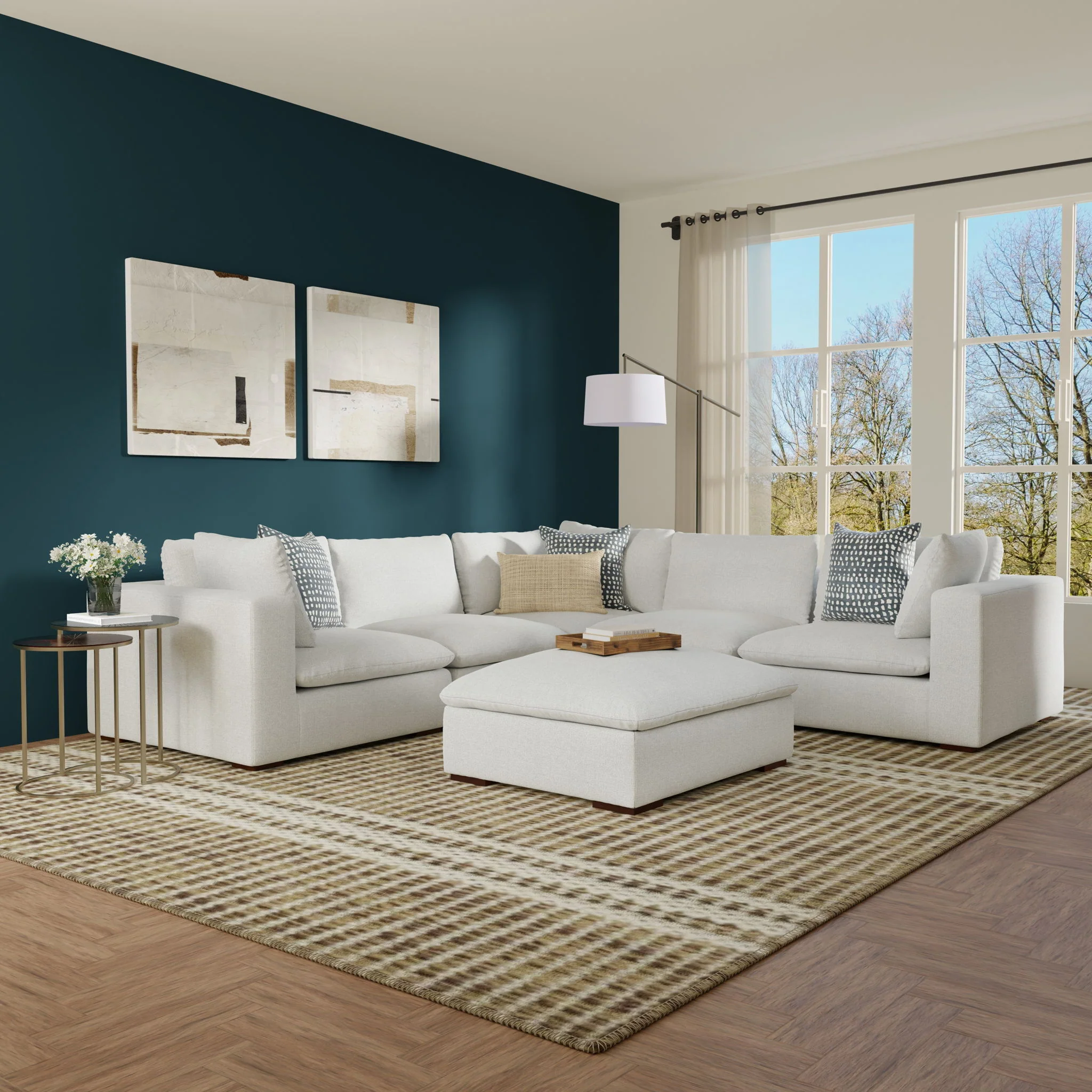 Jasmine - Left Arm Sofa Module - Gray - Image 4
