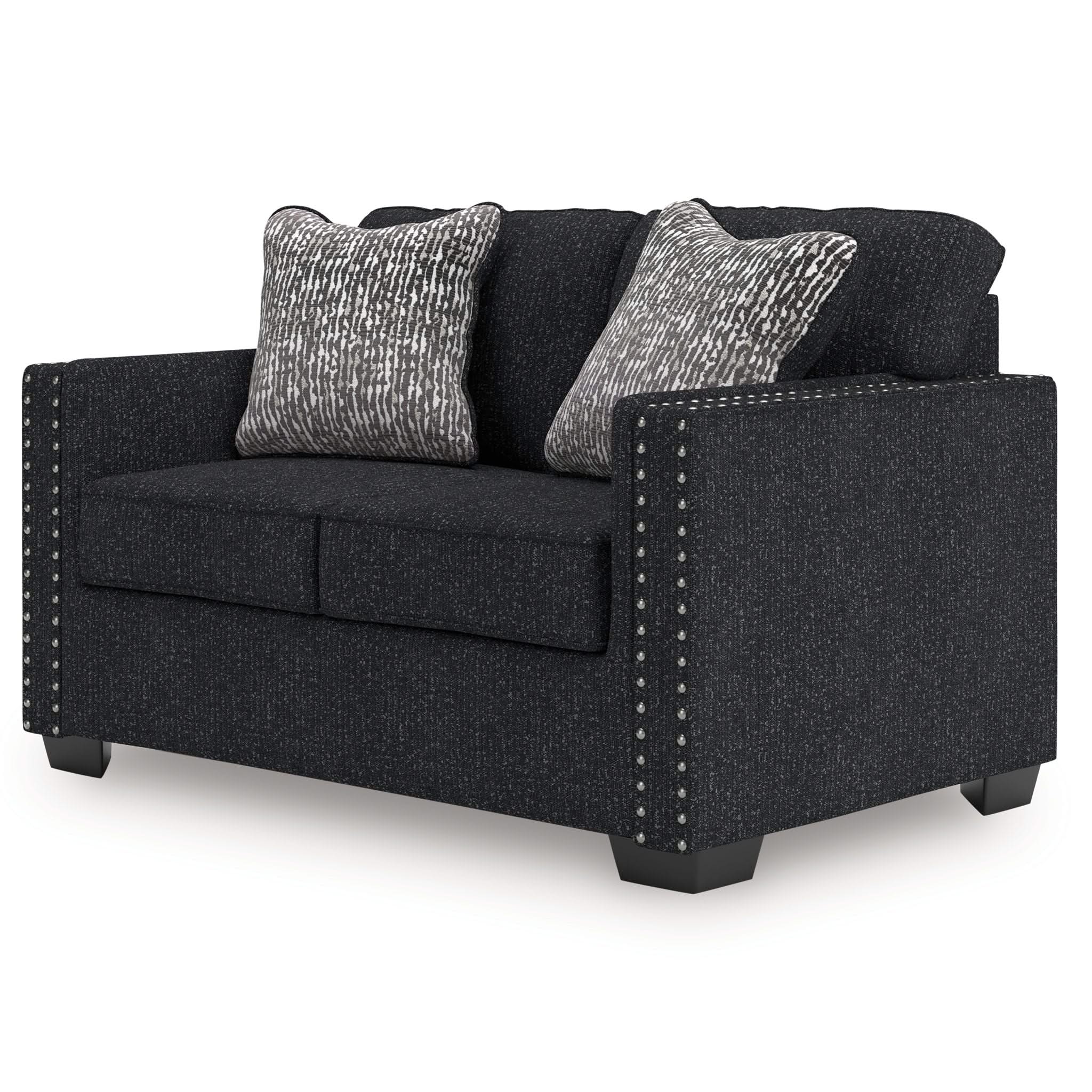 Jasmine Peaks - Loveseat - Coal - Image 2