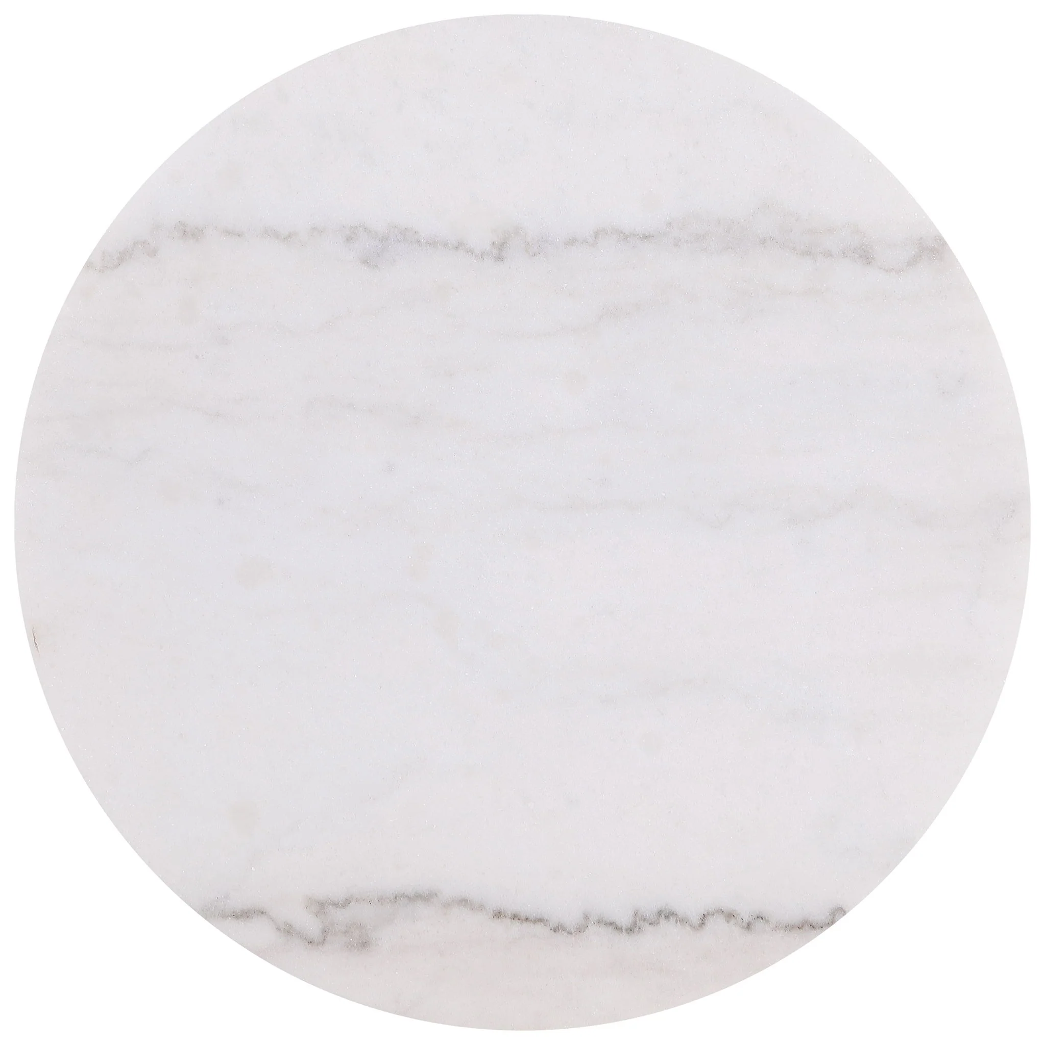 Jason 2-piece Round White Marble Coffee Table Set Greige - Image 2