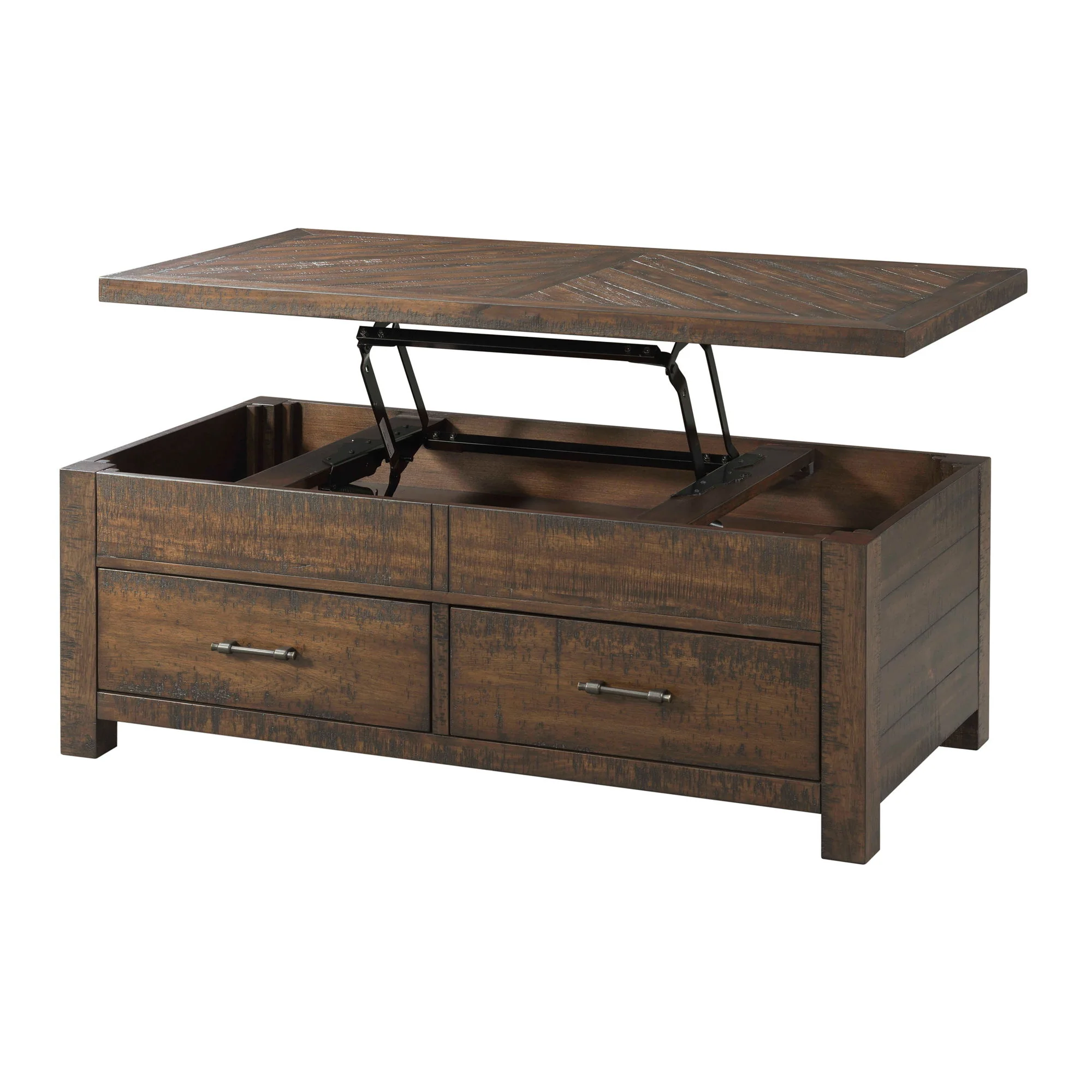 Jax - Lift Top Coffee Table - Dark Walnut - Image 3