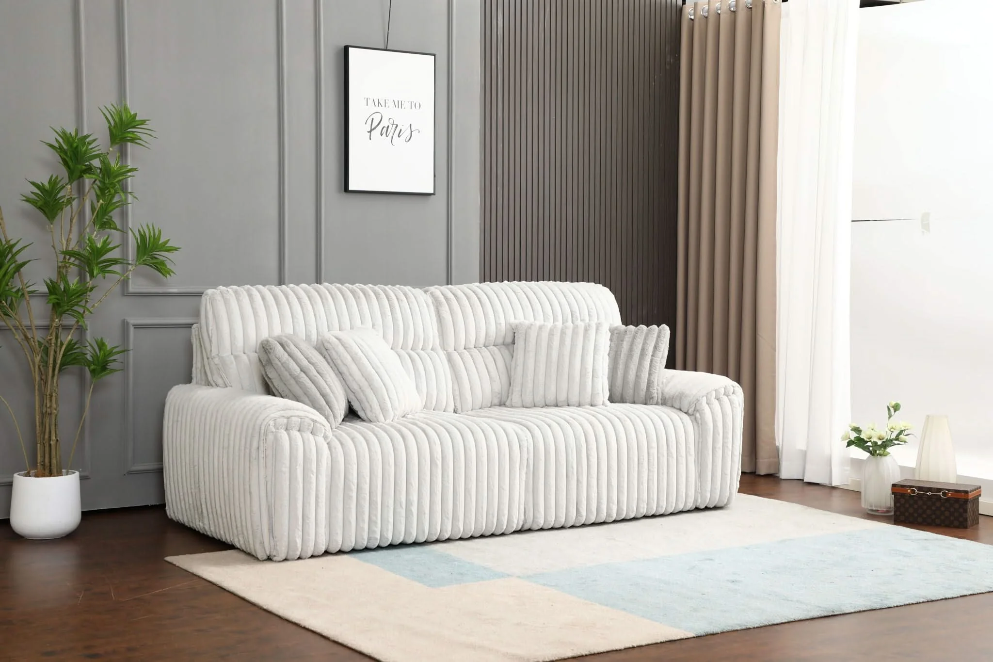 Jaya - Power Motion Sofa With Sleeper & USB Port - Mondo Gray - Image 3