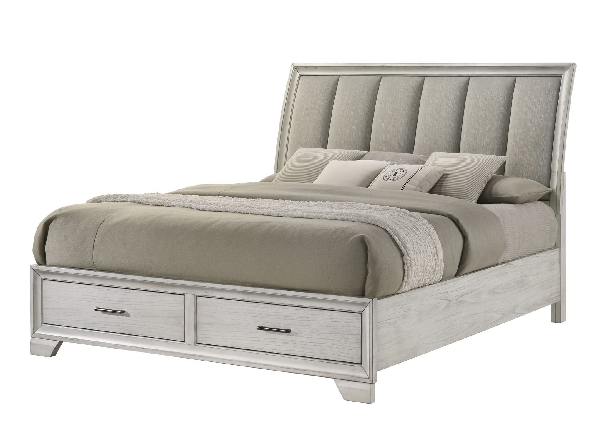 Jaymes - King 4 Piece Bedroom Set - White Mist - Image 3