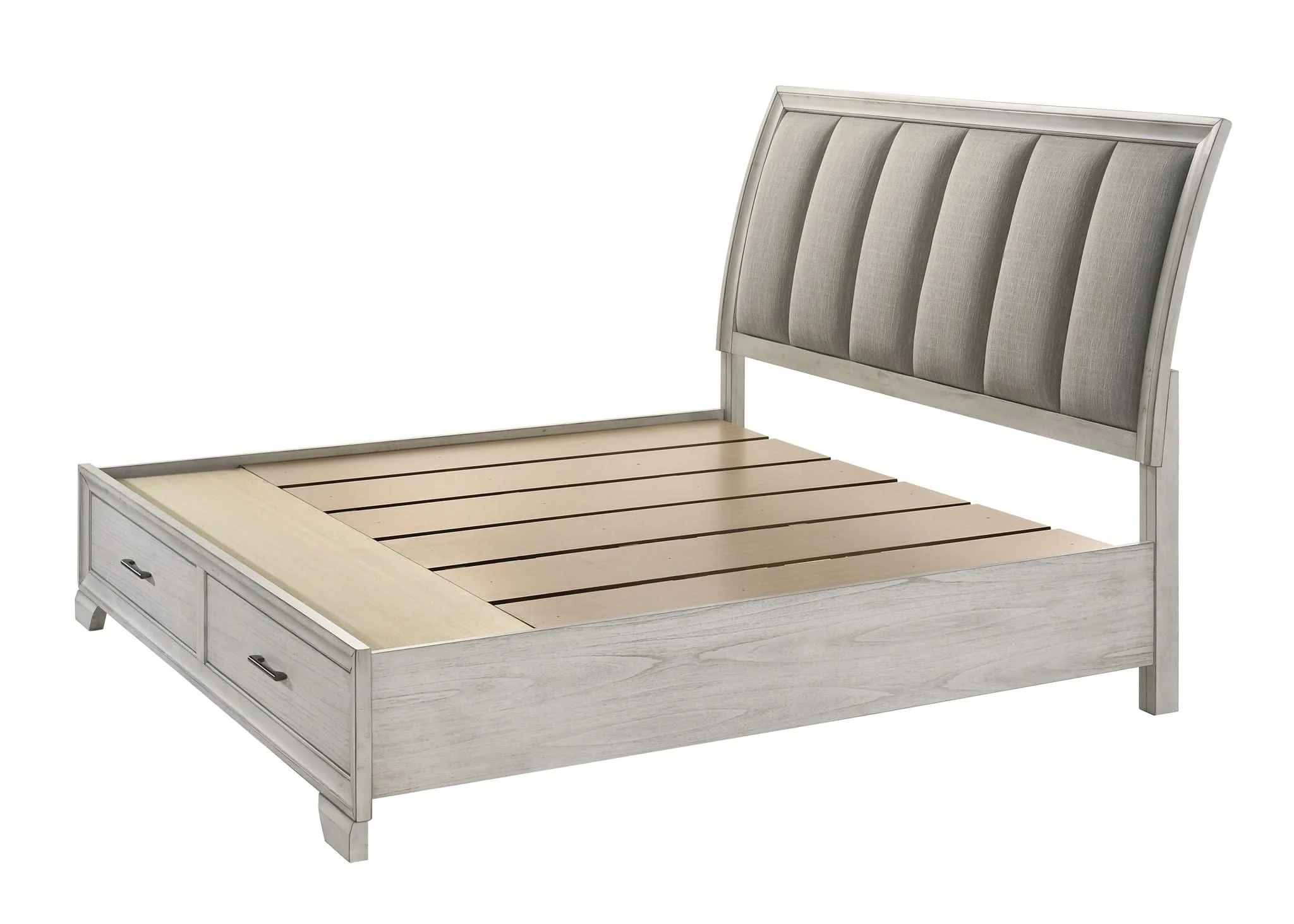 Jaymes - King 4 Piece Bedroom Set - White Mist - Image 4