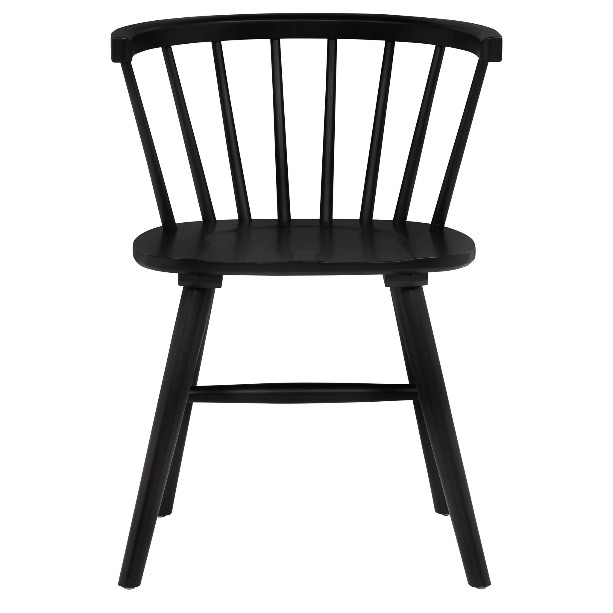 Jeffries Windsor Wood Dining Side Chair Black (Set of 2) - Image 4