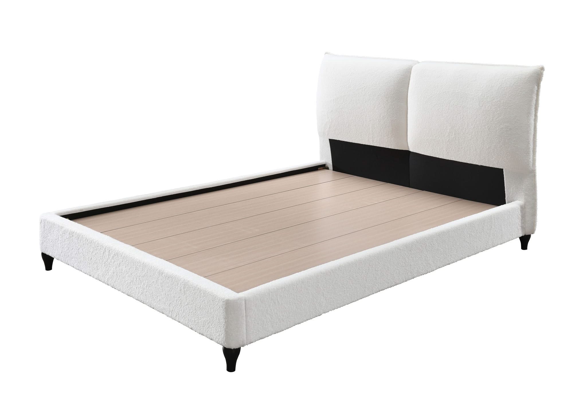 Jenn - King Upholstered Bed - White - Image 2