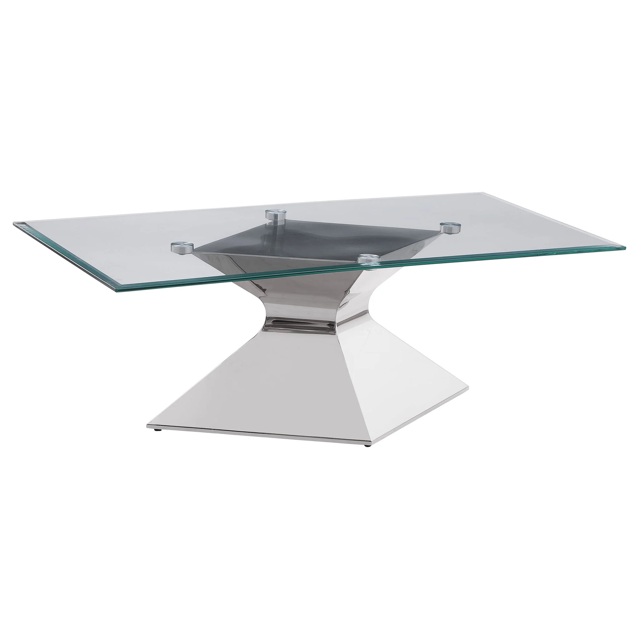 Jenny 3-piece Rectangular Coffee and End Table Set Chrome - Image 3