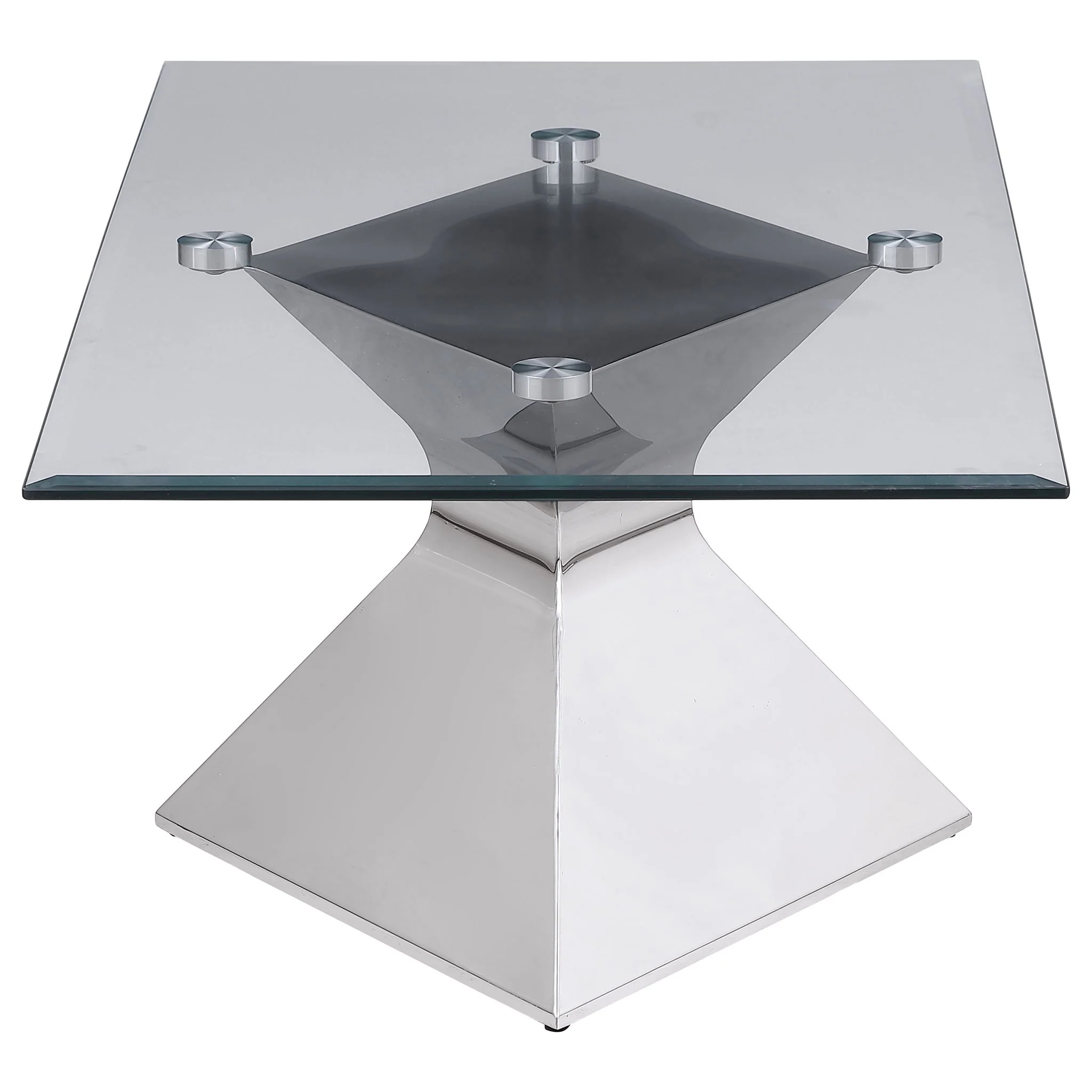 Jenny 3-piece Rectangular Coffee and End Table Set Chrome - Image 4