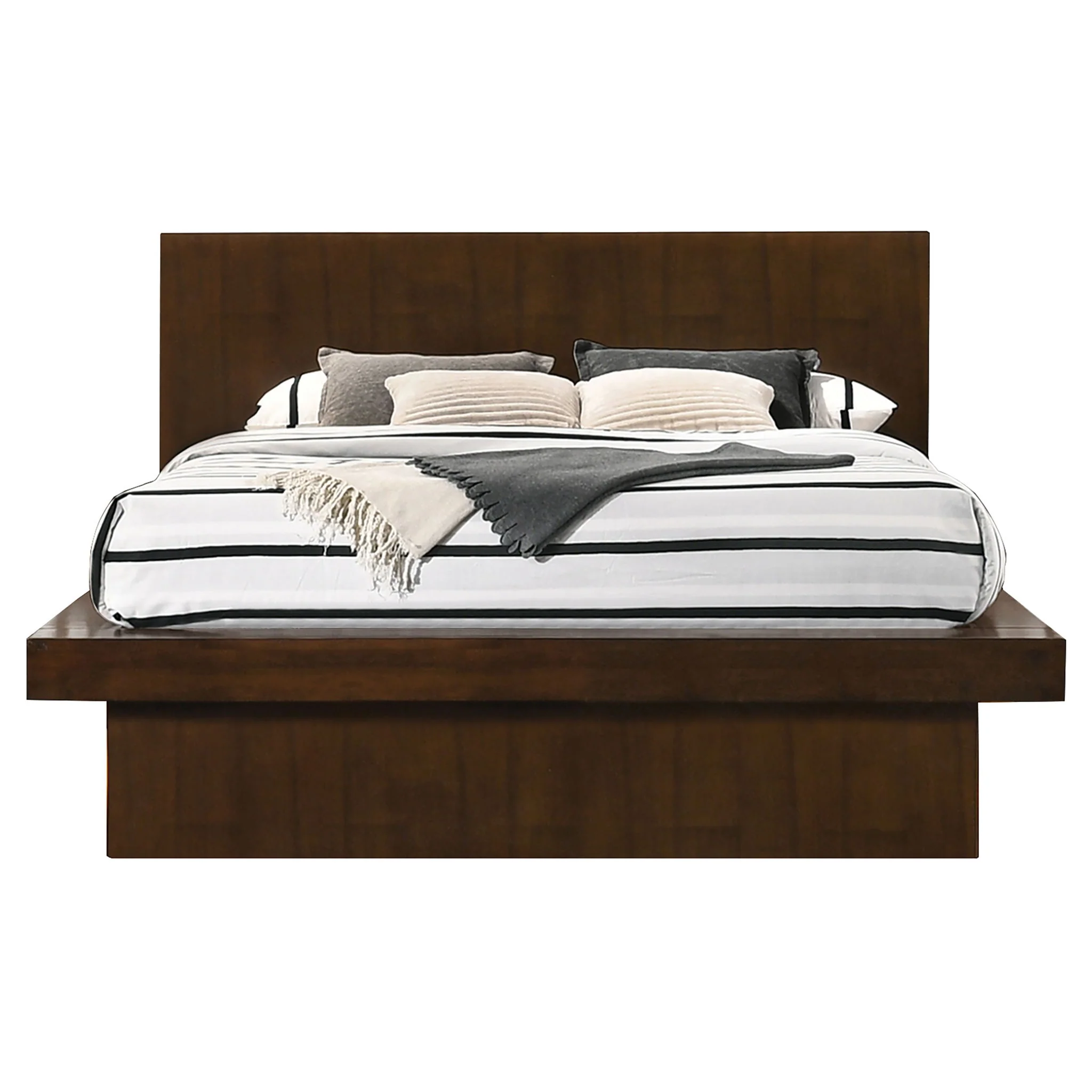 Jessica 5-piece Queen LED Bedroom Set Cappuccino - Image 3