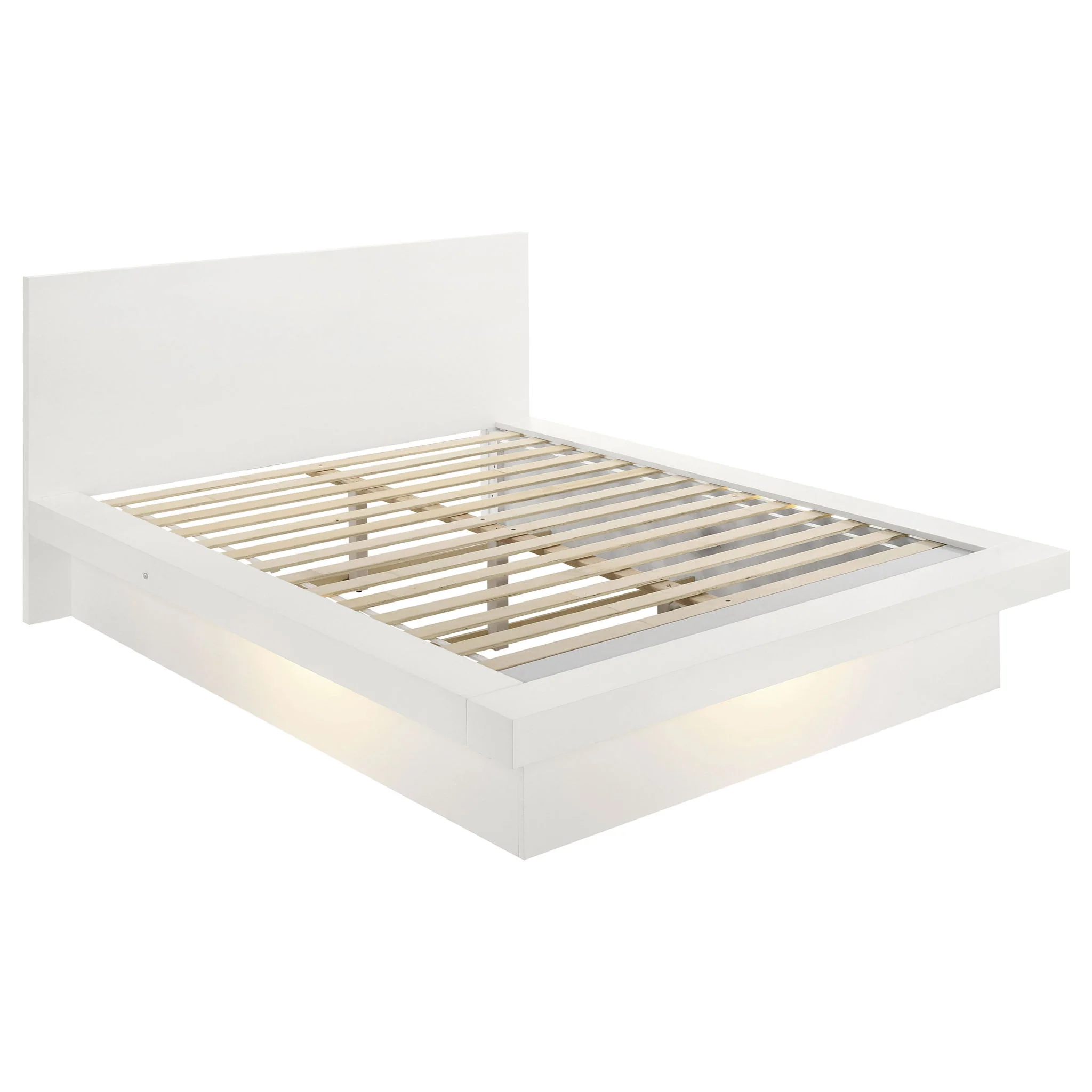 Jessica 6-piece Queen LED Bedroom Set Snow White - Image 3