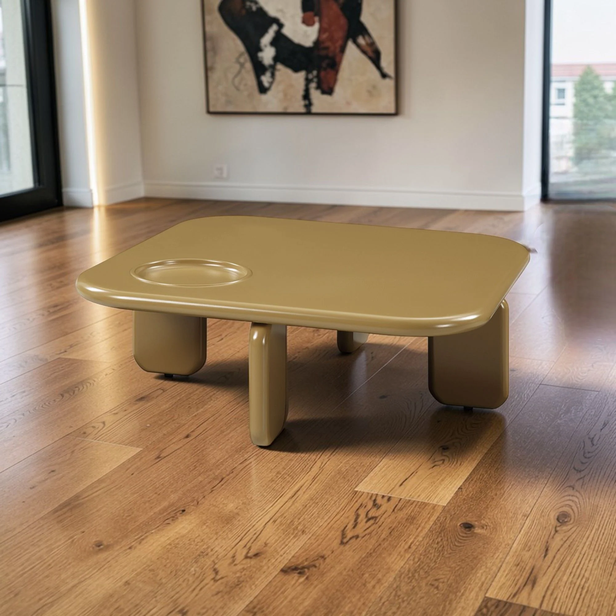 Joane - Coffee Table - Yellow Brown - Image 3