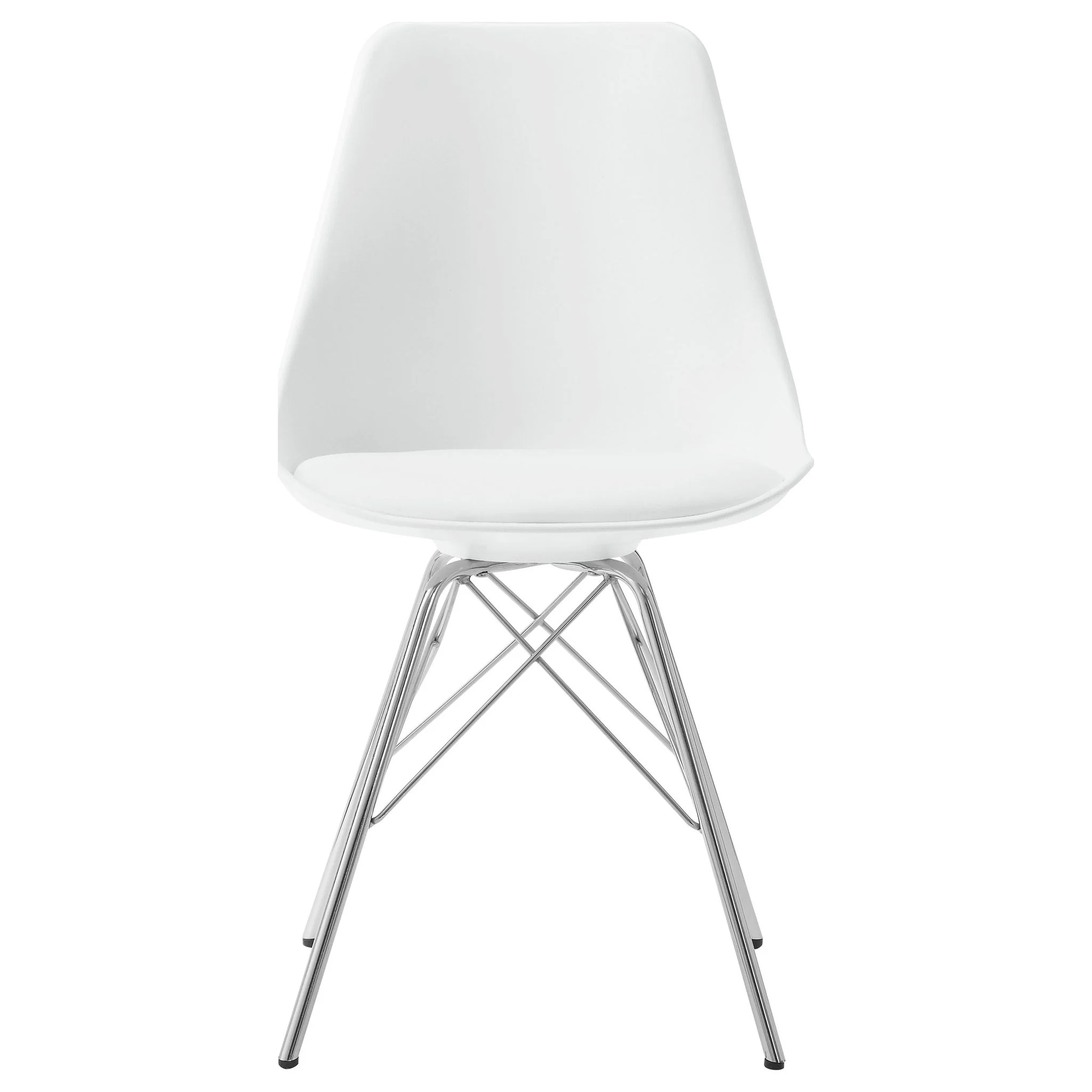 Juniper Polypropylene Dining Side Chair White (Set of 2) - Image 2