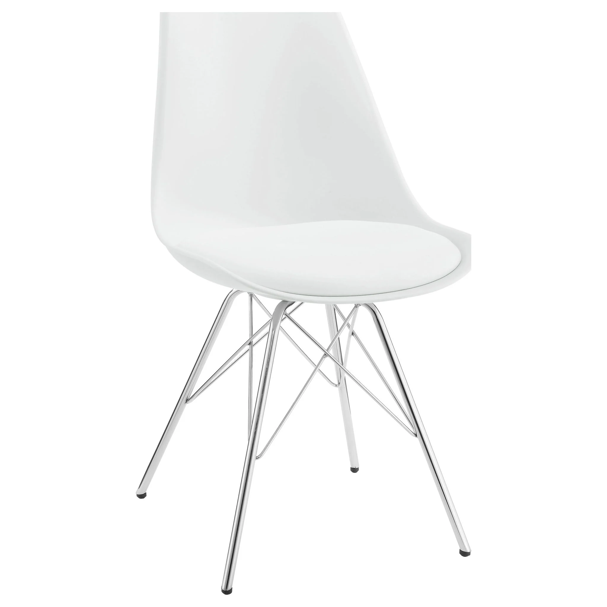 Juniper Polypropylene Dining Side Chair White (Set of 2) - Image 3