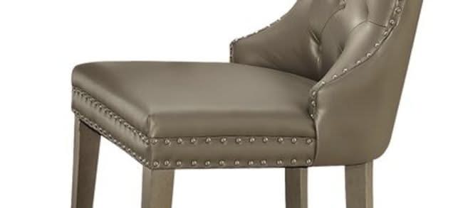 Kacela - Synthetic Leather Side Chair (Set of 2) - Champagne - Image 2