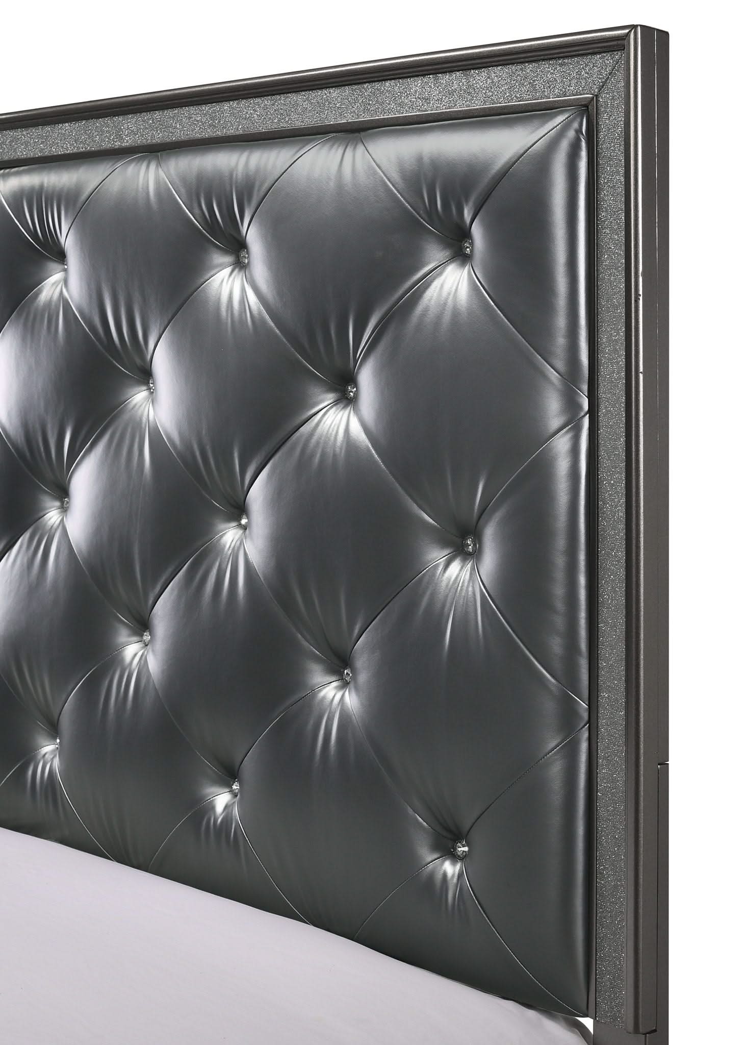 Kaia - King 5 Piece Bedroom Set - Dark Gray - Image 3