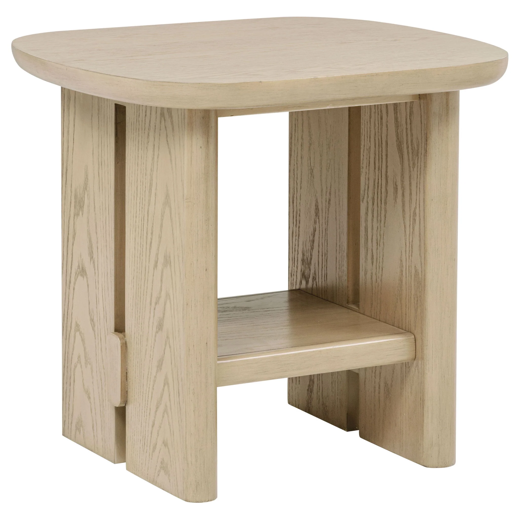 Kailani 2-piece Coastal Coffee and End Table Set Beige Oak - Image 4