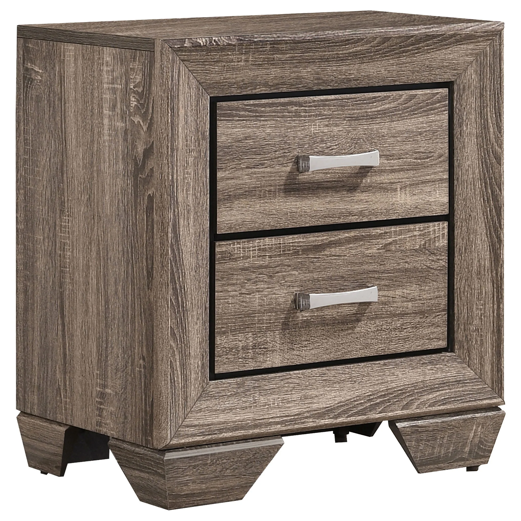Kauffman 4-piece California King Bedroom Set Washed Taupe - Image 3