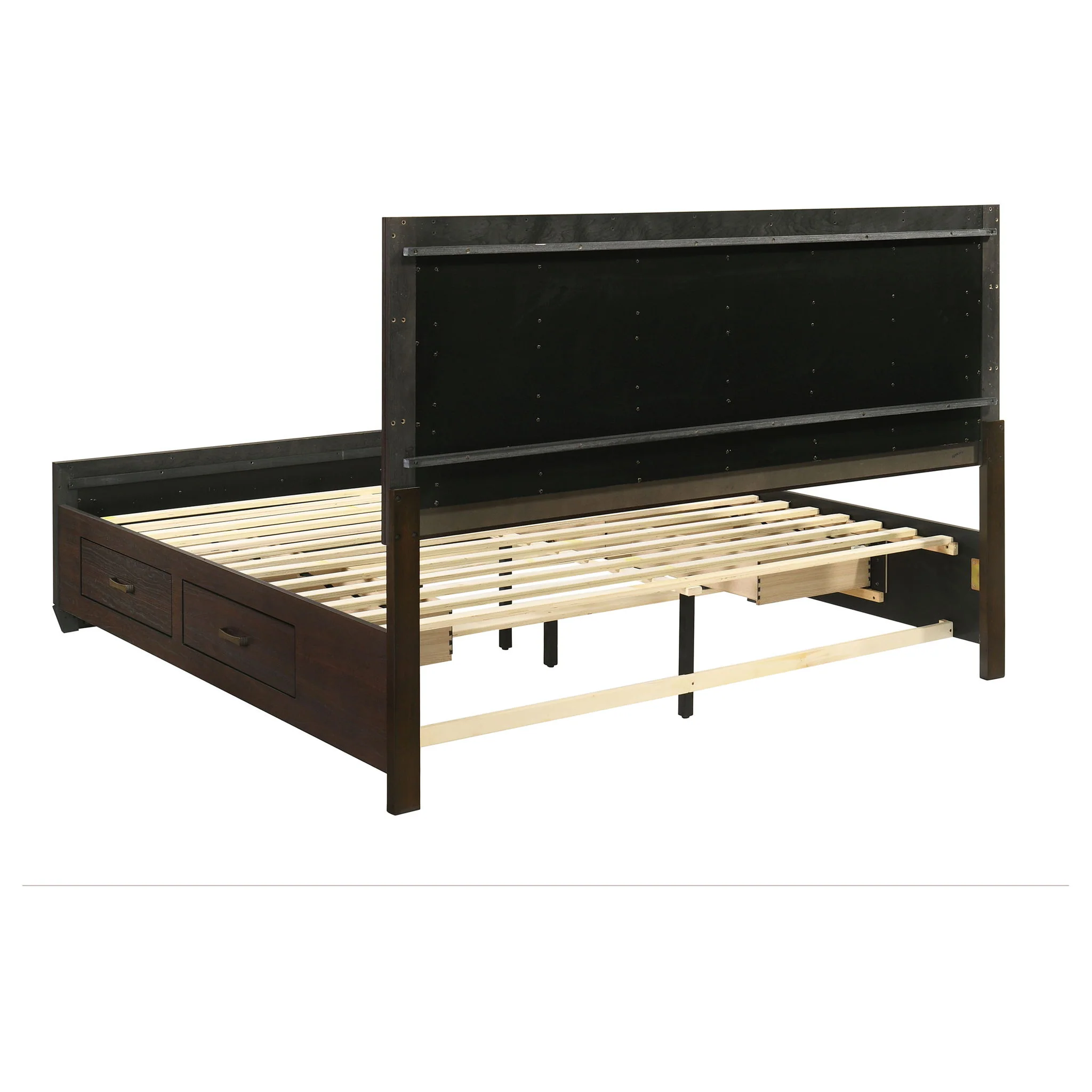Kauffman 4-piece Eastern King Bedroom Set Dark Cocoa - Image 4