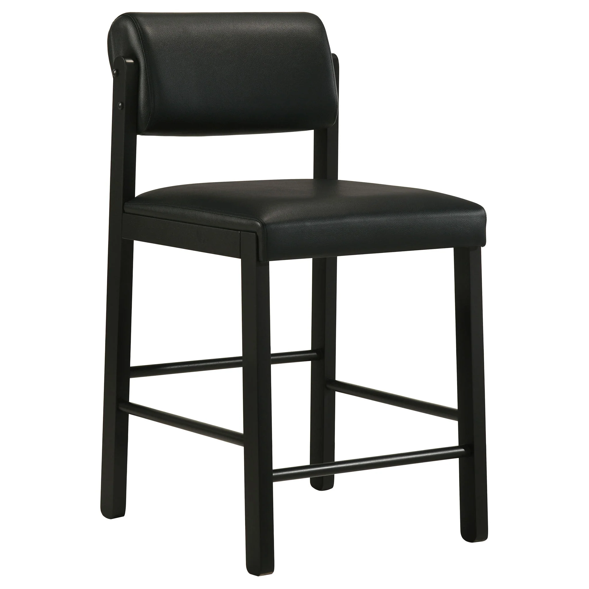 Kehoe Upholstered Counter Height Chair Black (Set of 2) - Image 3