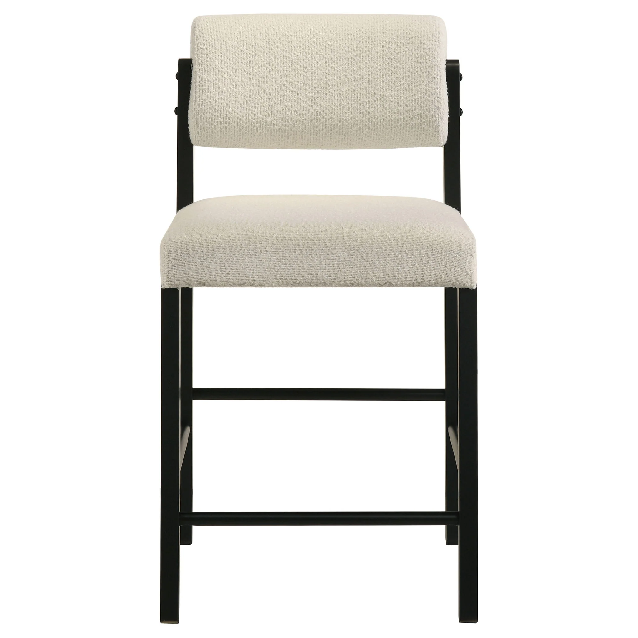 Kehoe Upholstered Counter Height Chair Cream and Black (Set of 2) - Image 3