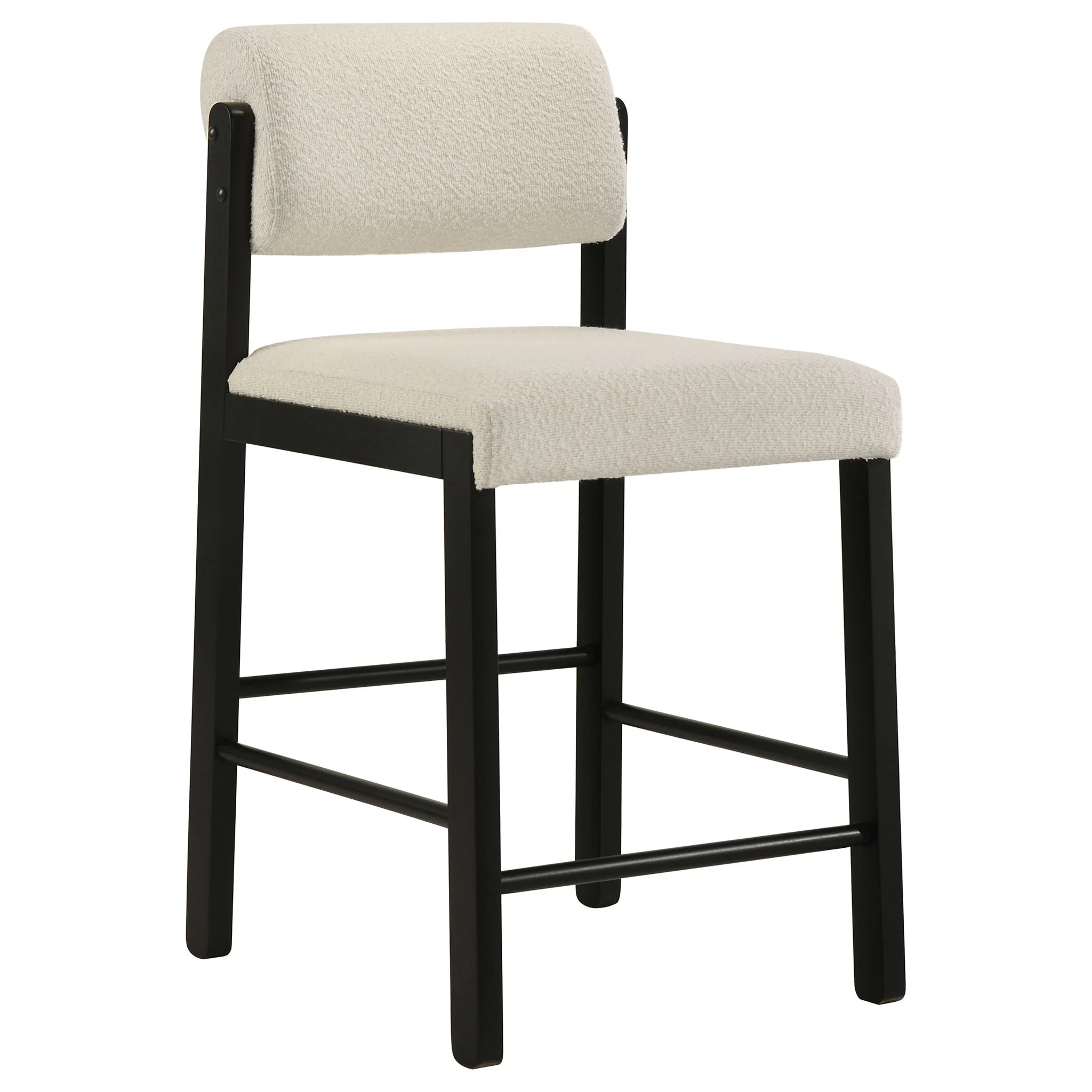 Kehoe Upholstered Counter Height Chair Cream and Black (Set of 2) - Image 4