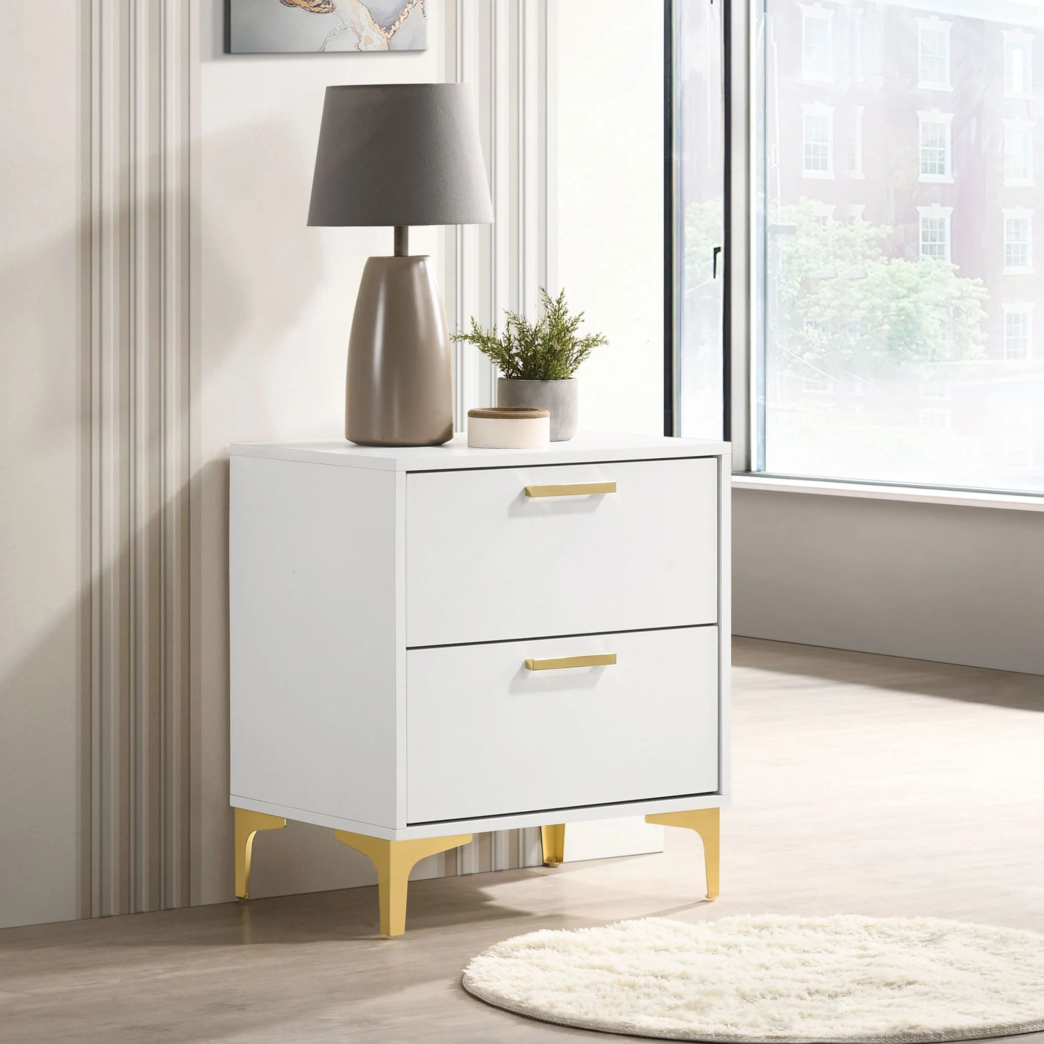 Kendall 2-drawer Nightstand White - Image 4