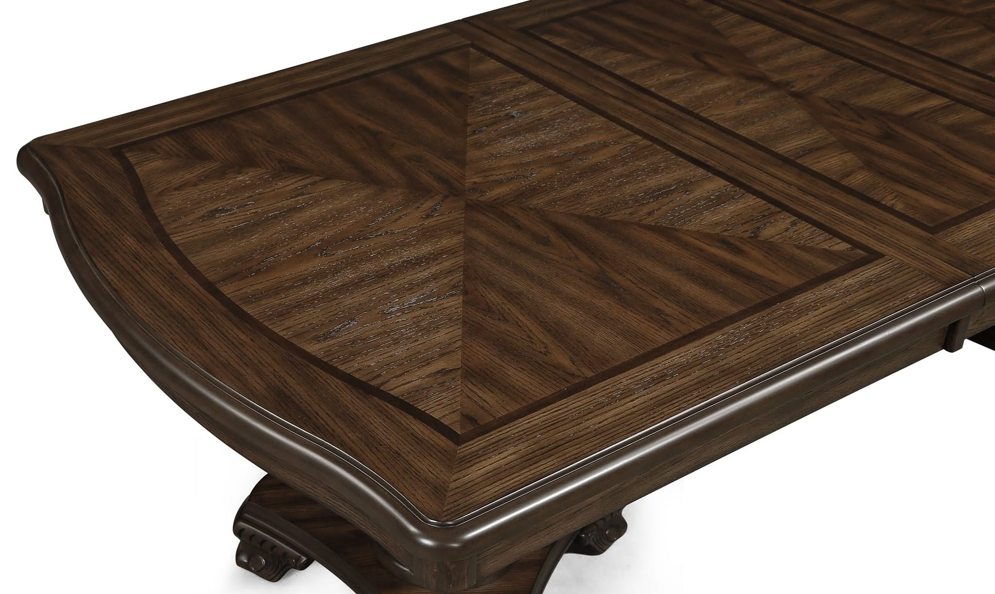 Kiera - 7 Piece Dining Room Set - Cherry Brown - Image 4