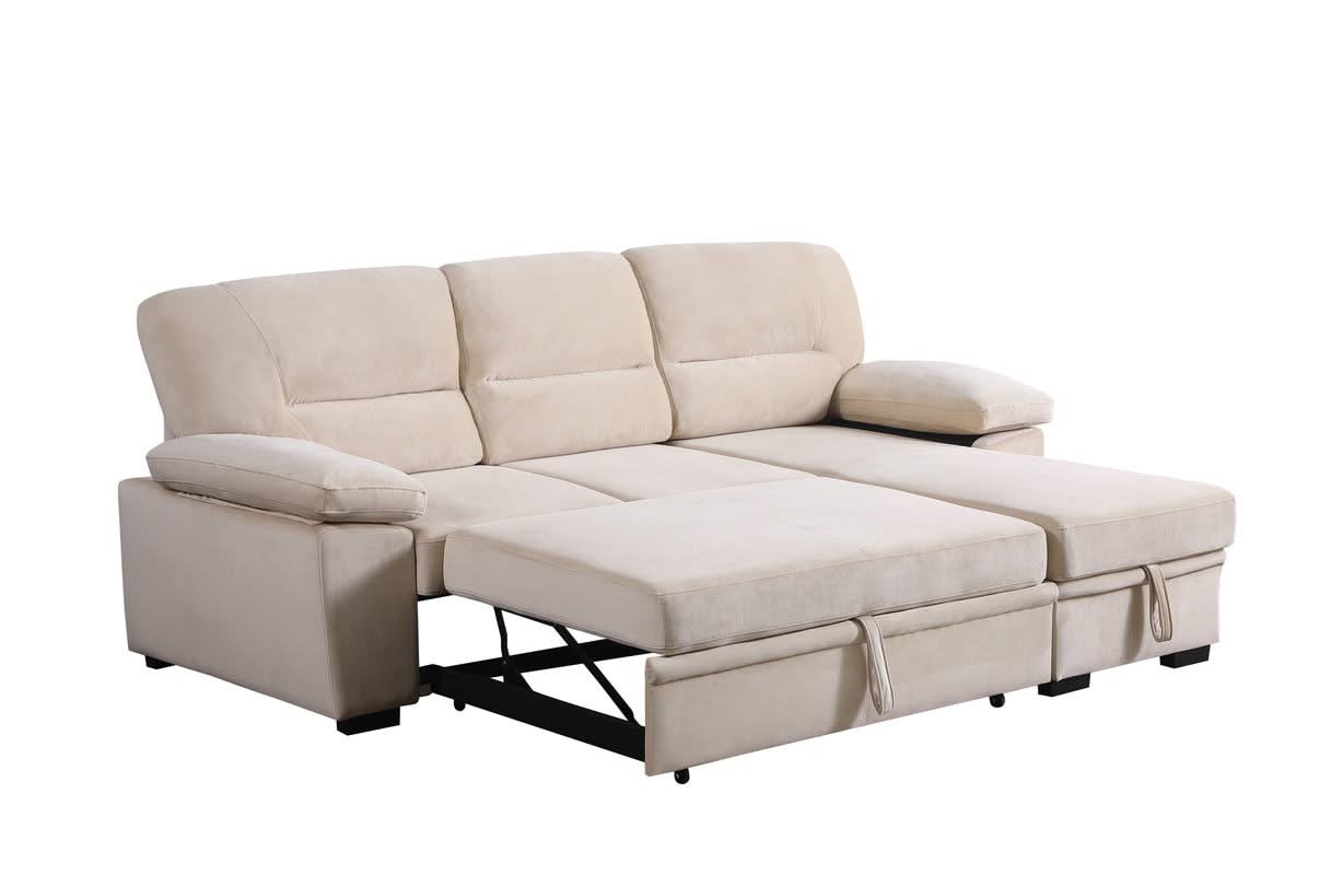Kipling - Reversible Sleeper Sectional Sofa Chaise - Image 3