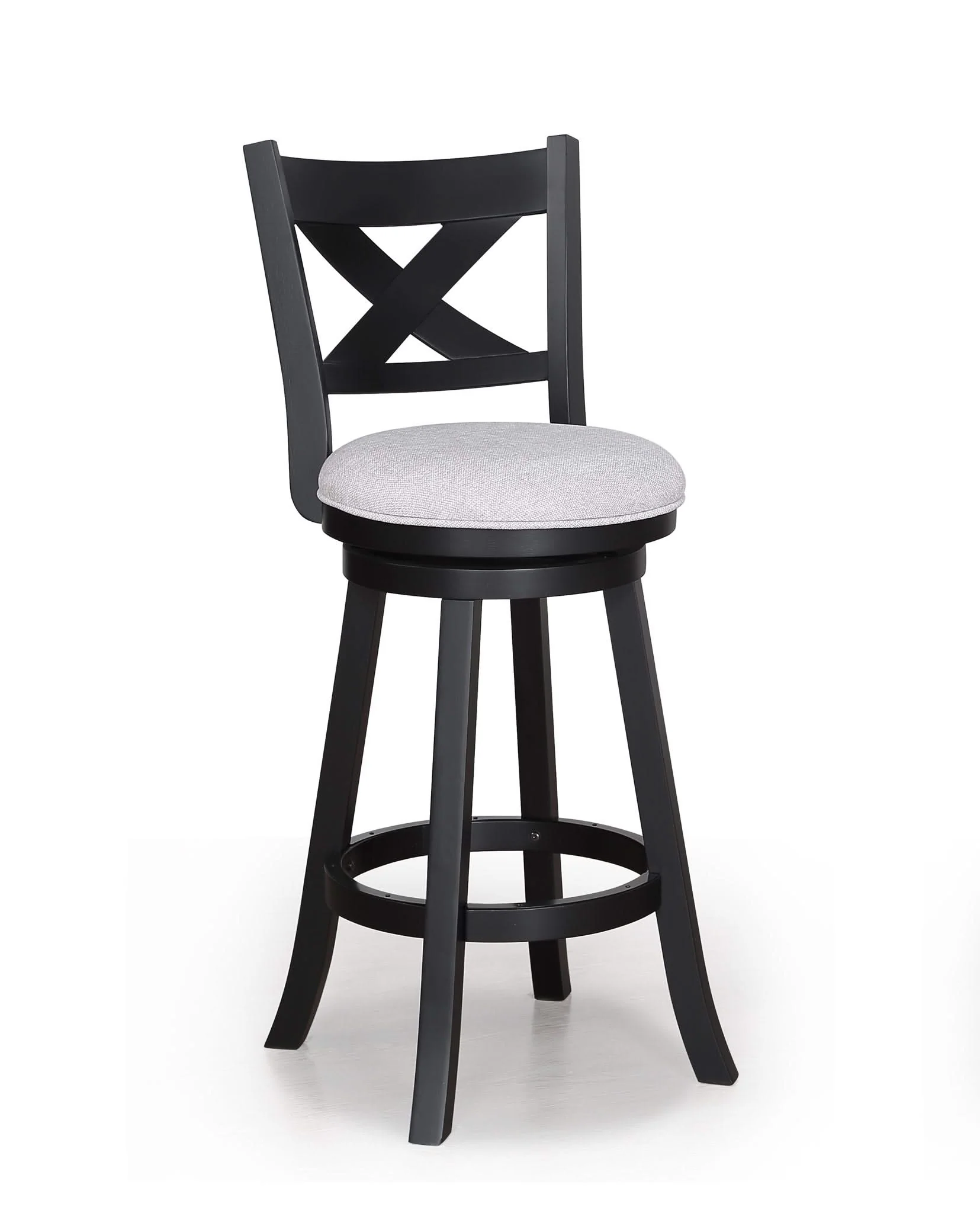 Kipper - Swivel Bar Stool (Set of 2) - Dove - Image 2