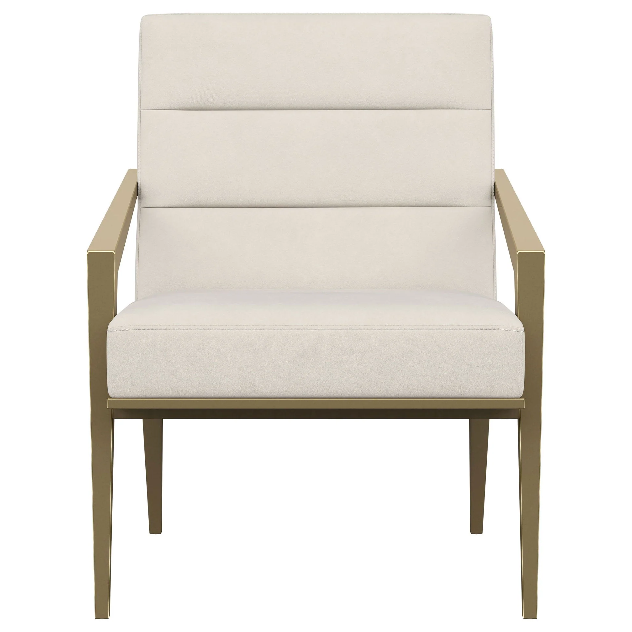 Kirra Upholstered Metal Arm Accent Chair Cream - Image 2