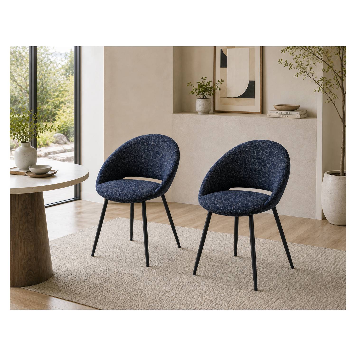 Klaus - Side Chair (Set of 2) - Black - Image 3