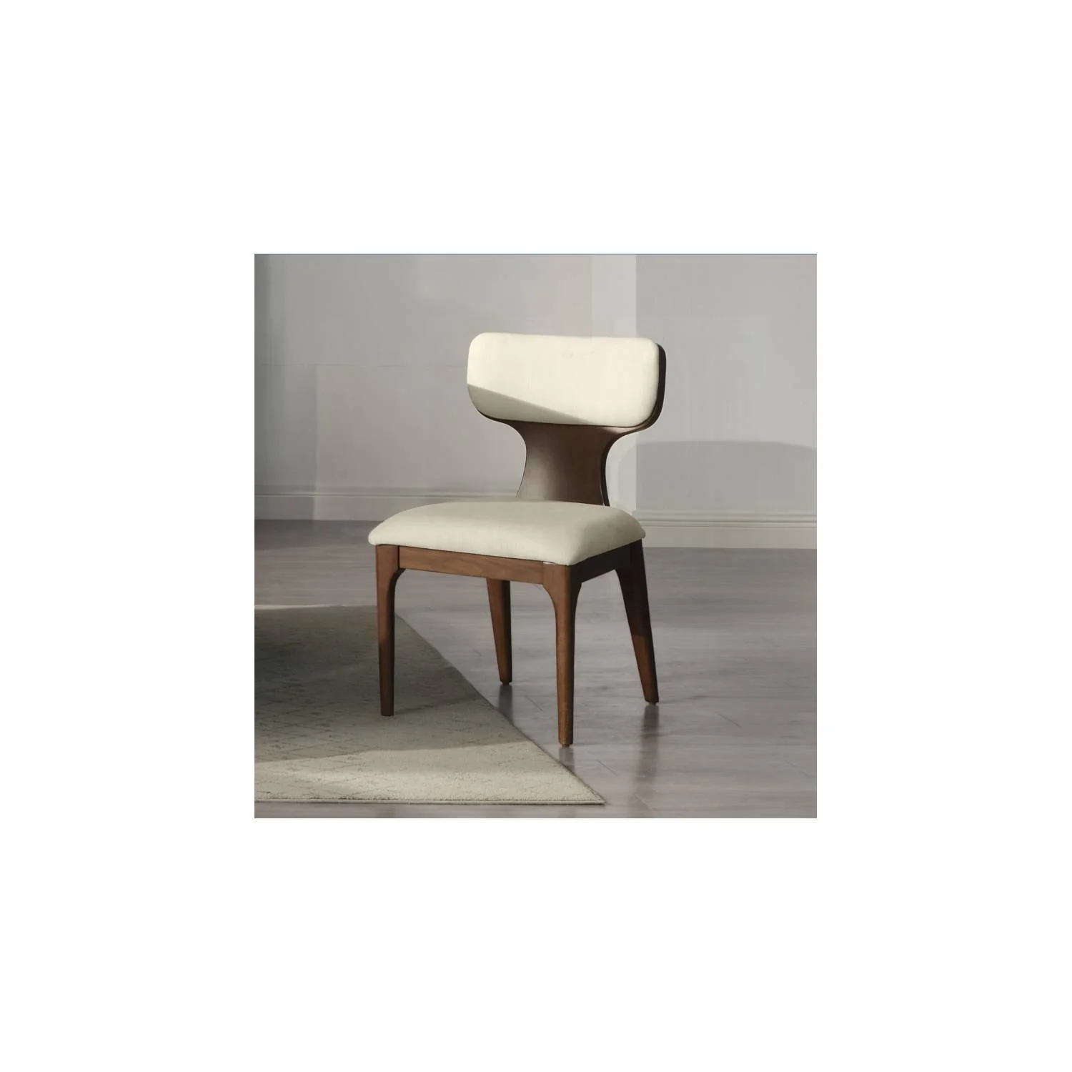 Koen - Side Chair (Set of 2) - Beige / Brown Oak - Image 4