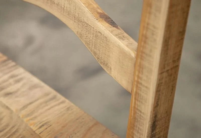 La Grange Weathered Wood Counter-Height Wooden Stool - Image 2