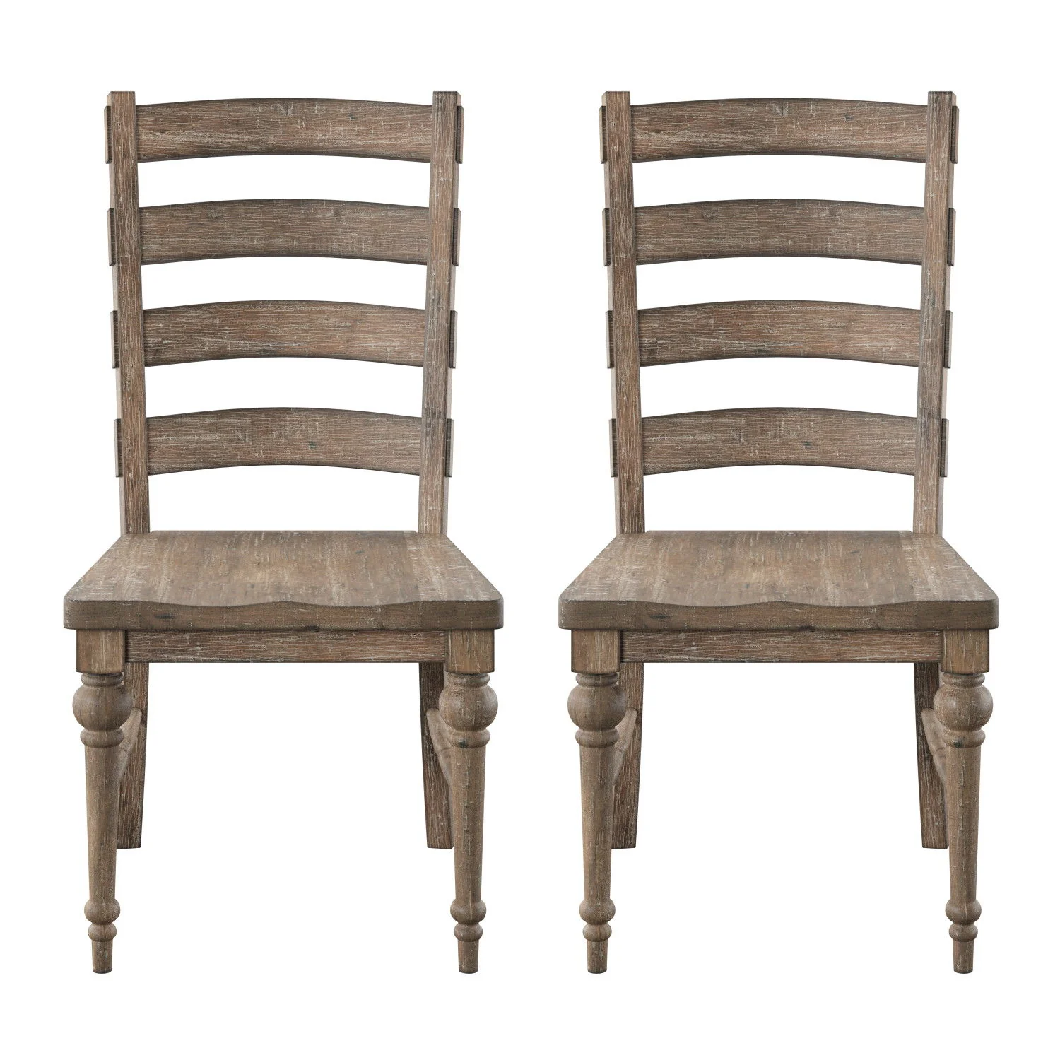 Ladderback Dining Chairs, (Set of 2) - Taupe - Image 2
