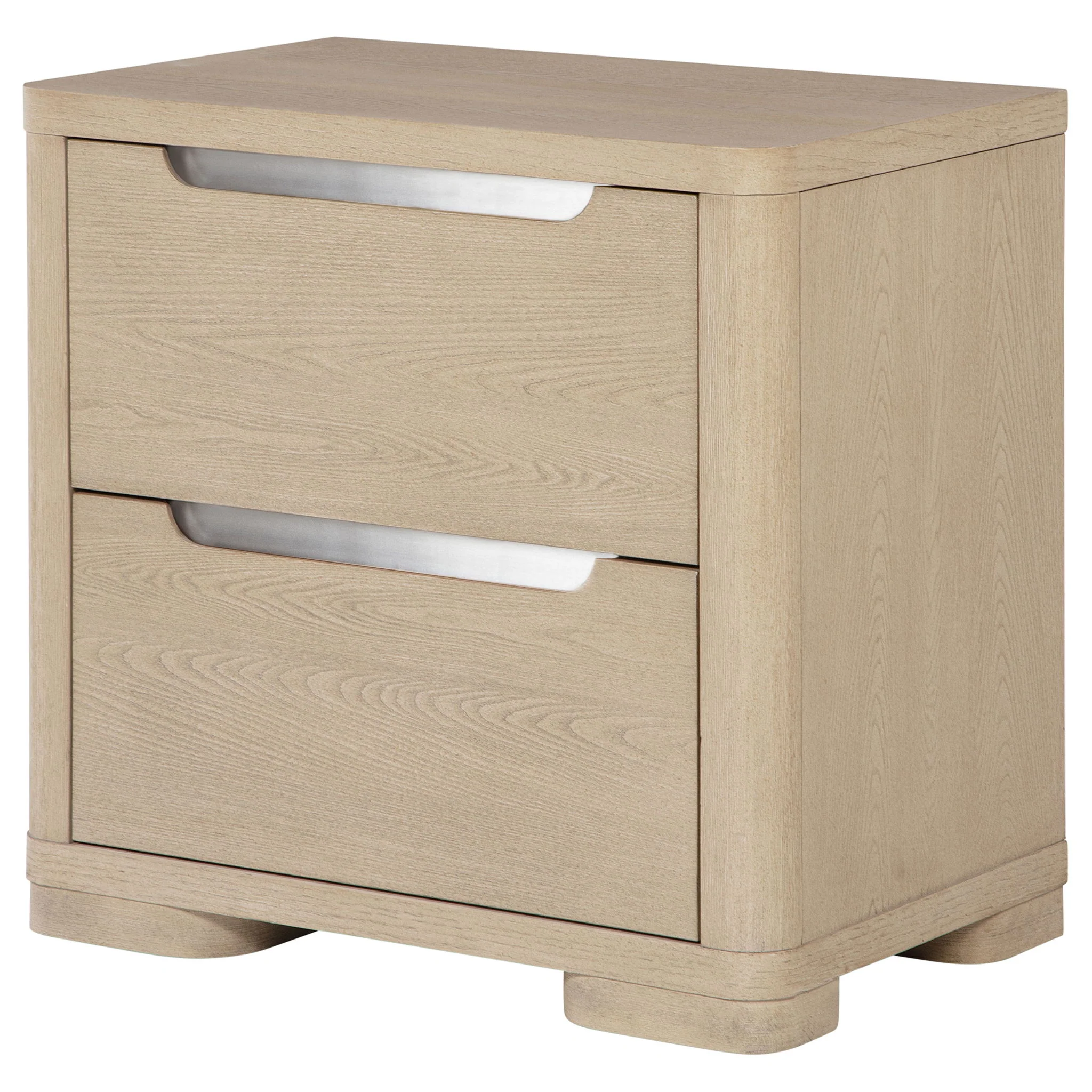 Ladera 2-drawer Nightstand Bedside Table Light Elm - Image 3